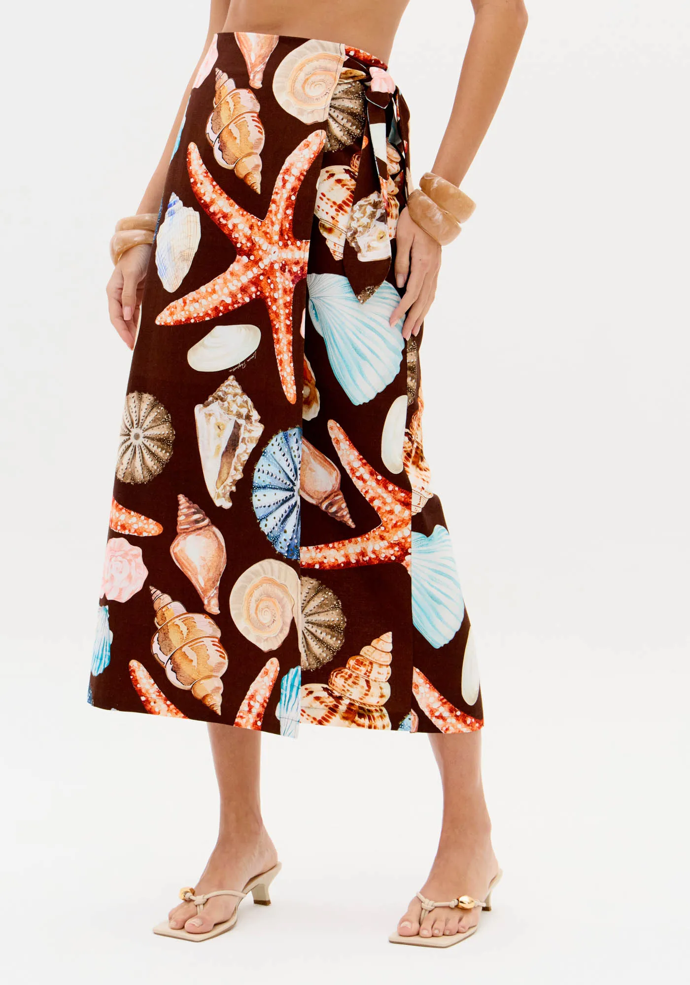 Saia Super Midi Pareô Estampada — foto 2