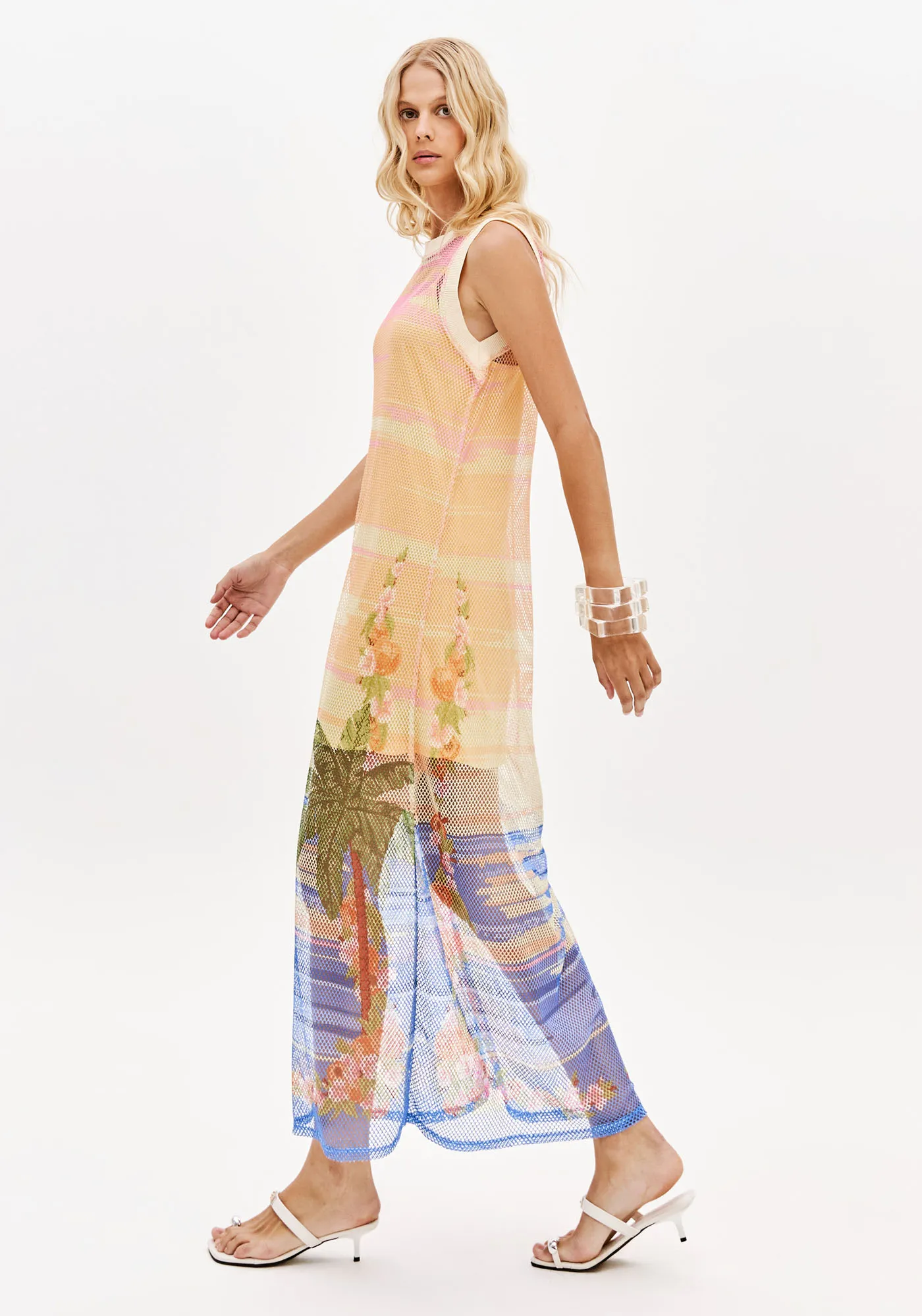 Vestido Super Midi Com Transparência — foto 2