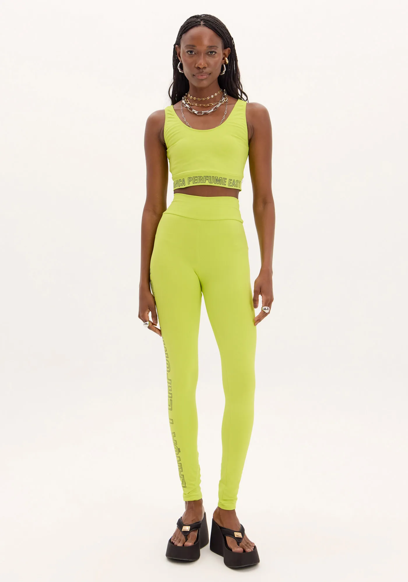 Calça Legging Estampa Lateral