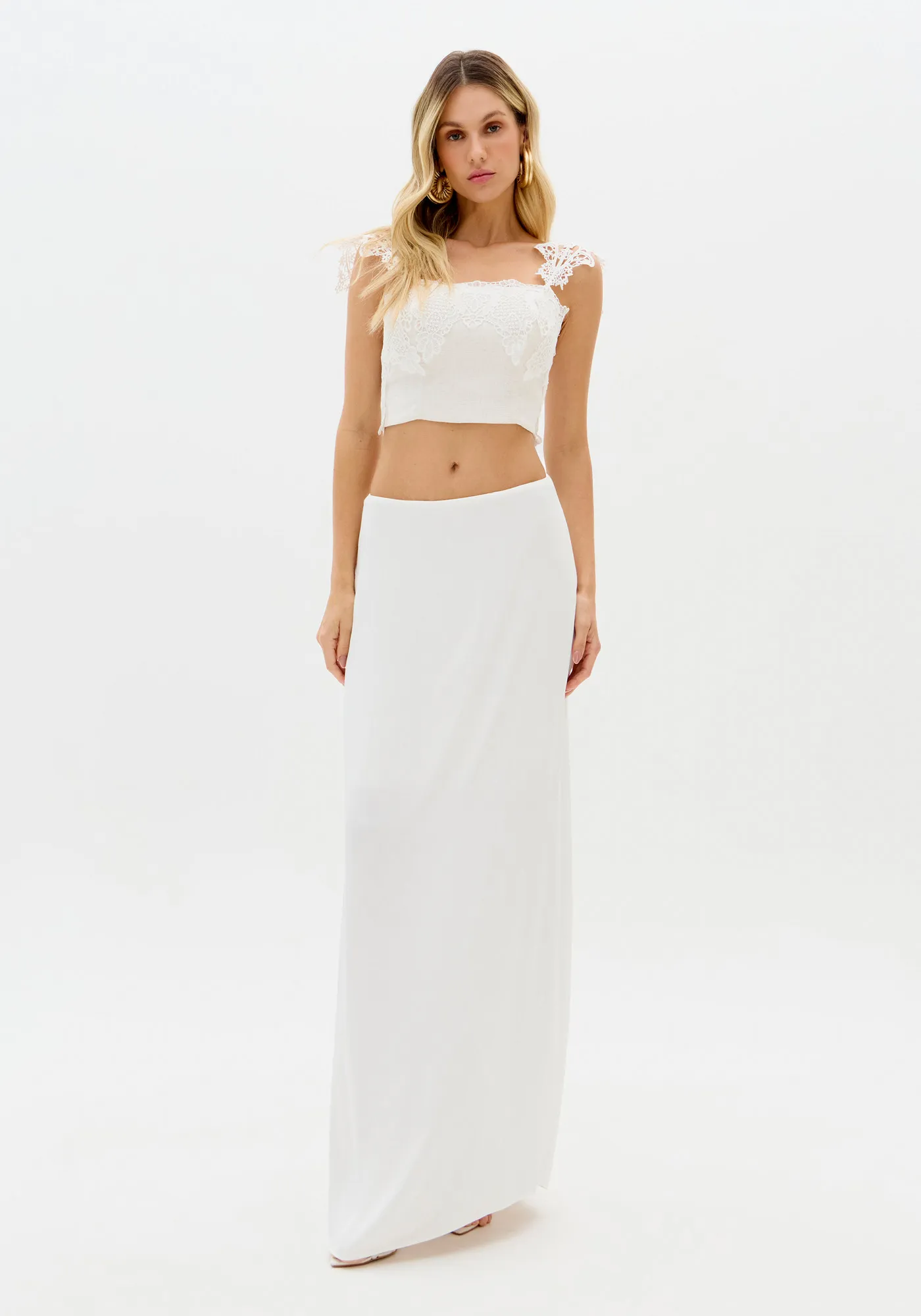 Top Cropped De Alças Com Linho — foto 3