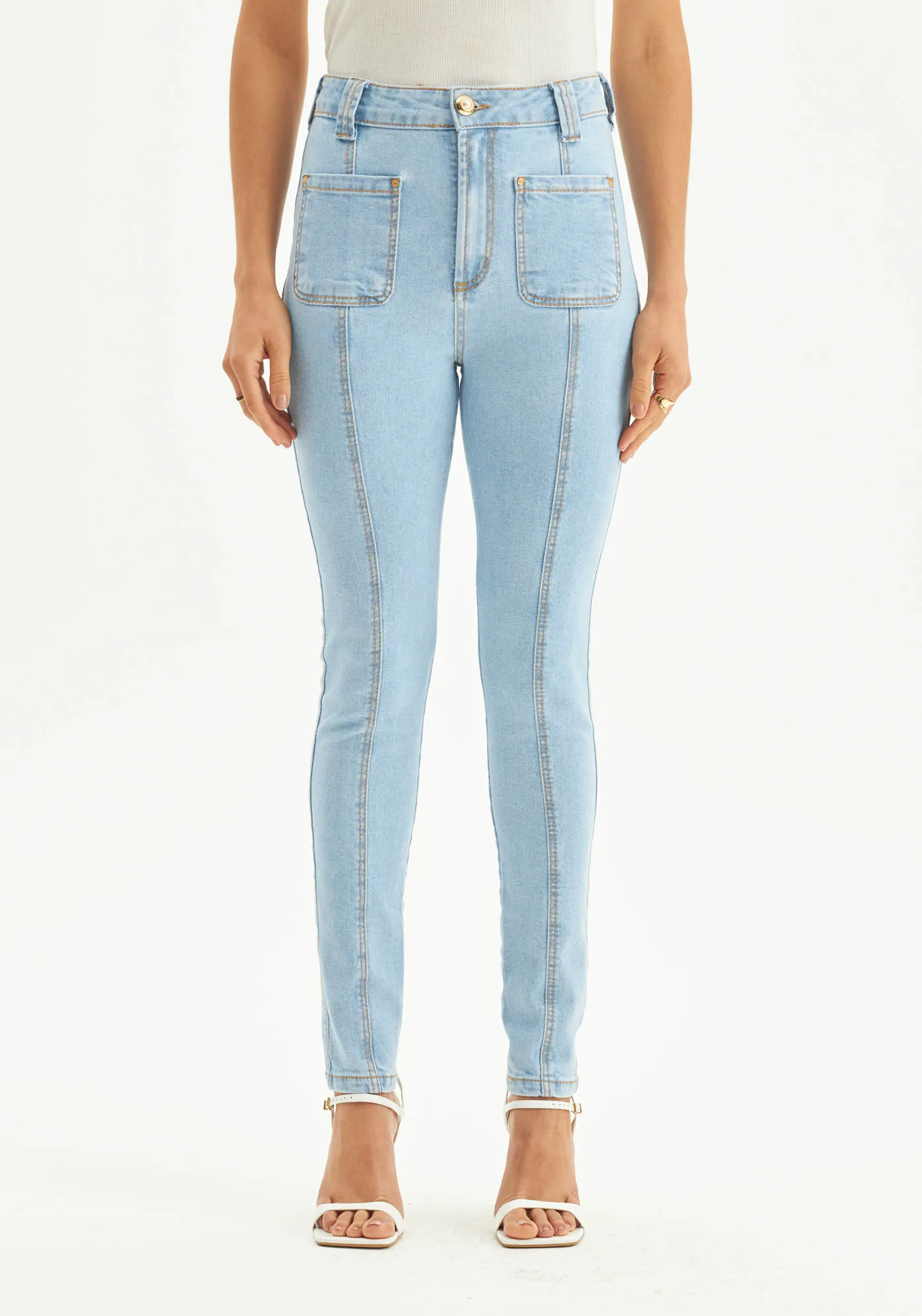 Calça Jeans Héstia Skinny Super High — foto 2