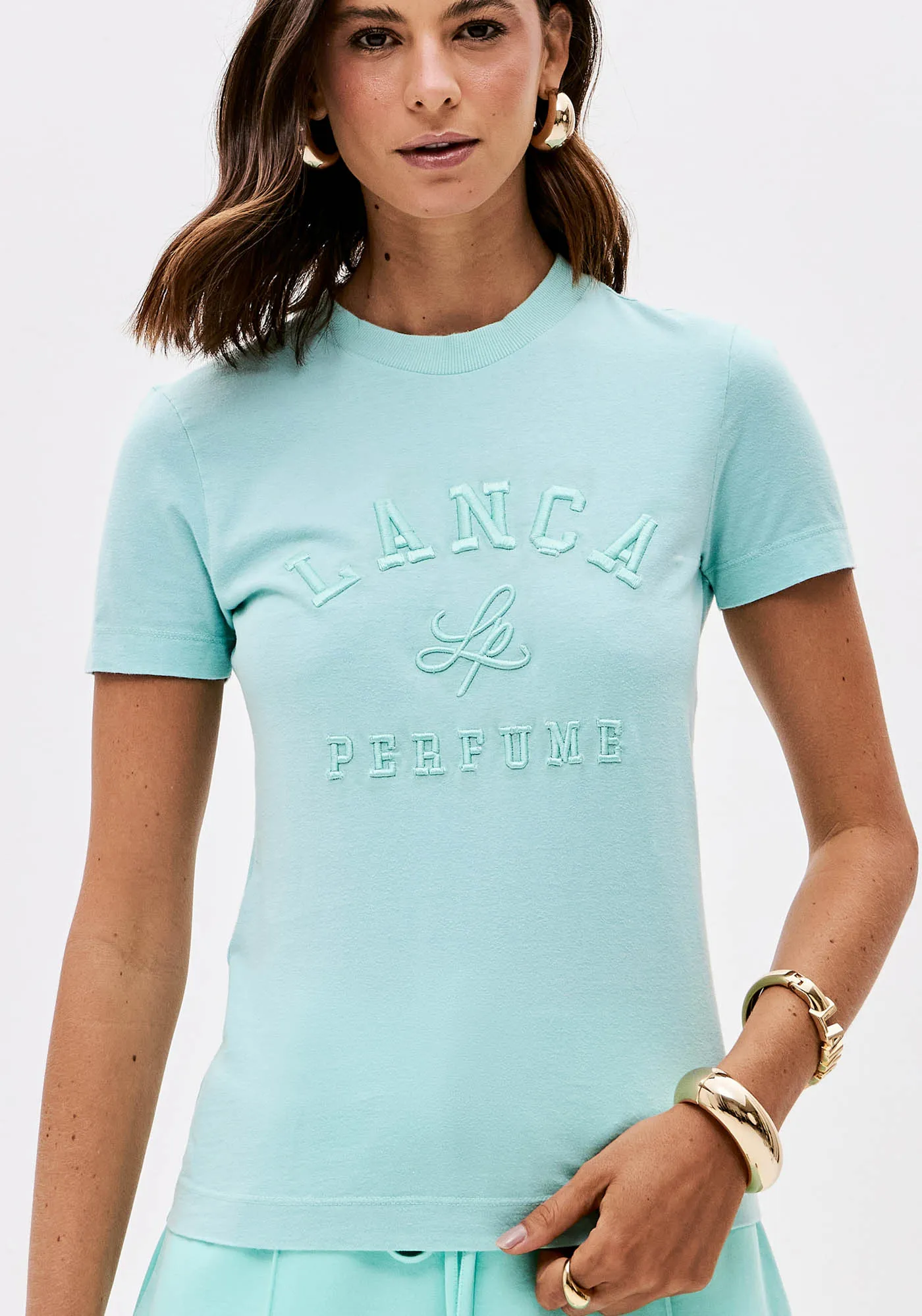 T-shirt Baby Look Com Bordado Frontal — foto 2