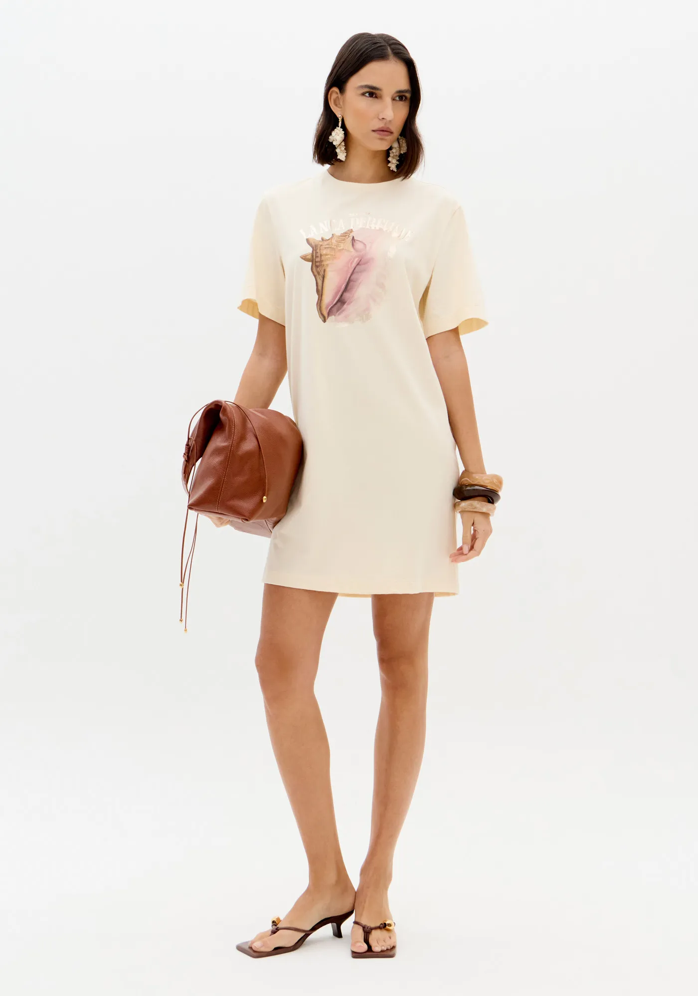 Vestido T-dress Com Estampa Frontal