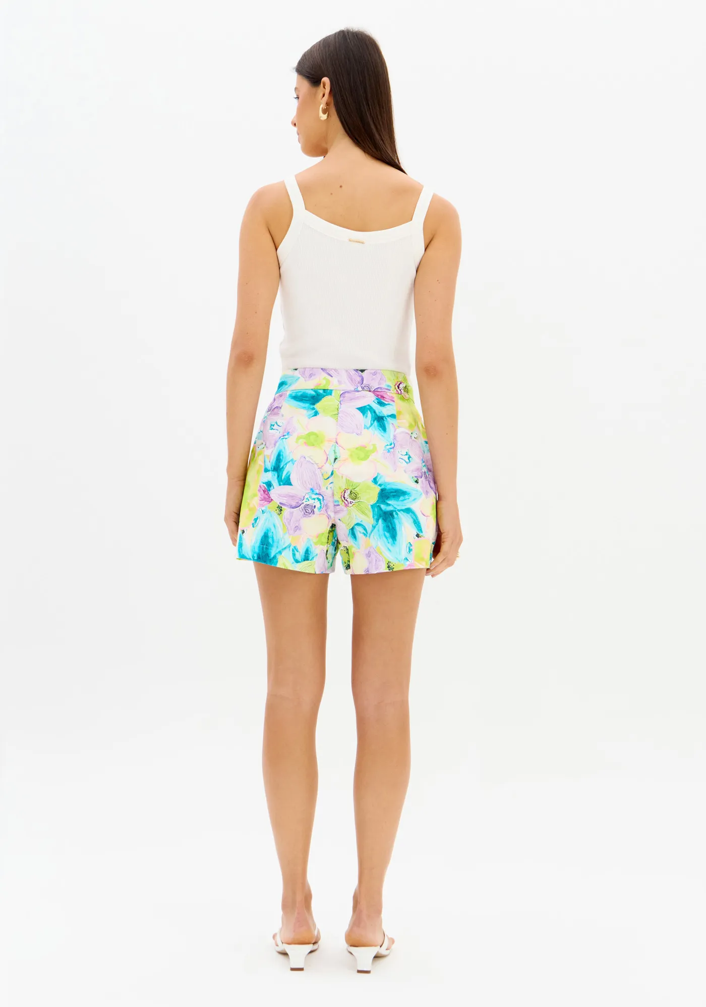 Short Cintura Alta Estampado — foto 3