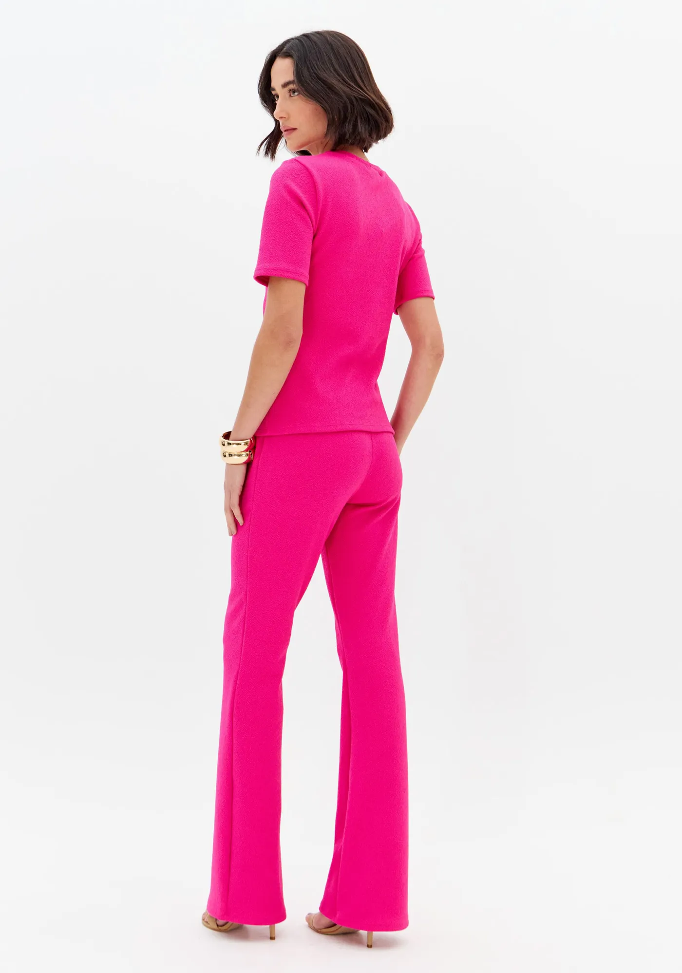 Calça Boot Cut Cintura Alta — foto 4