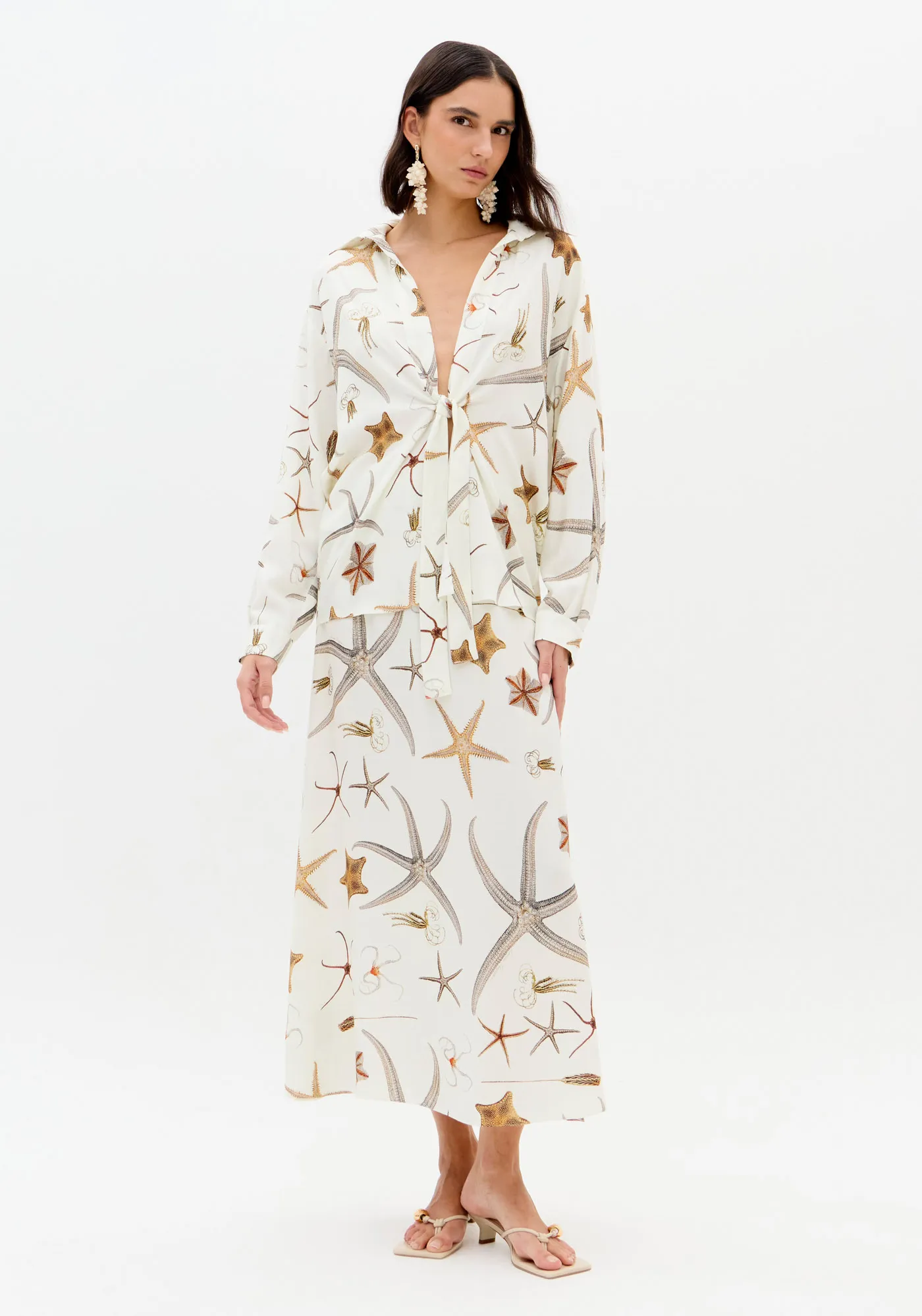 Saia Super Midi Estampada