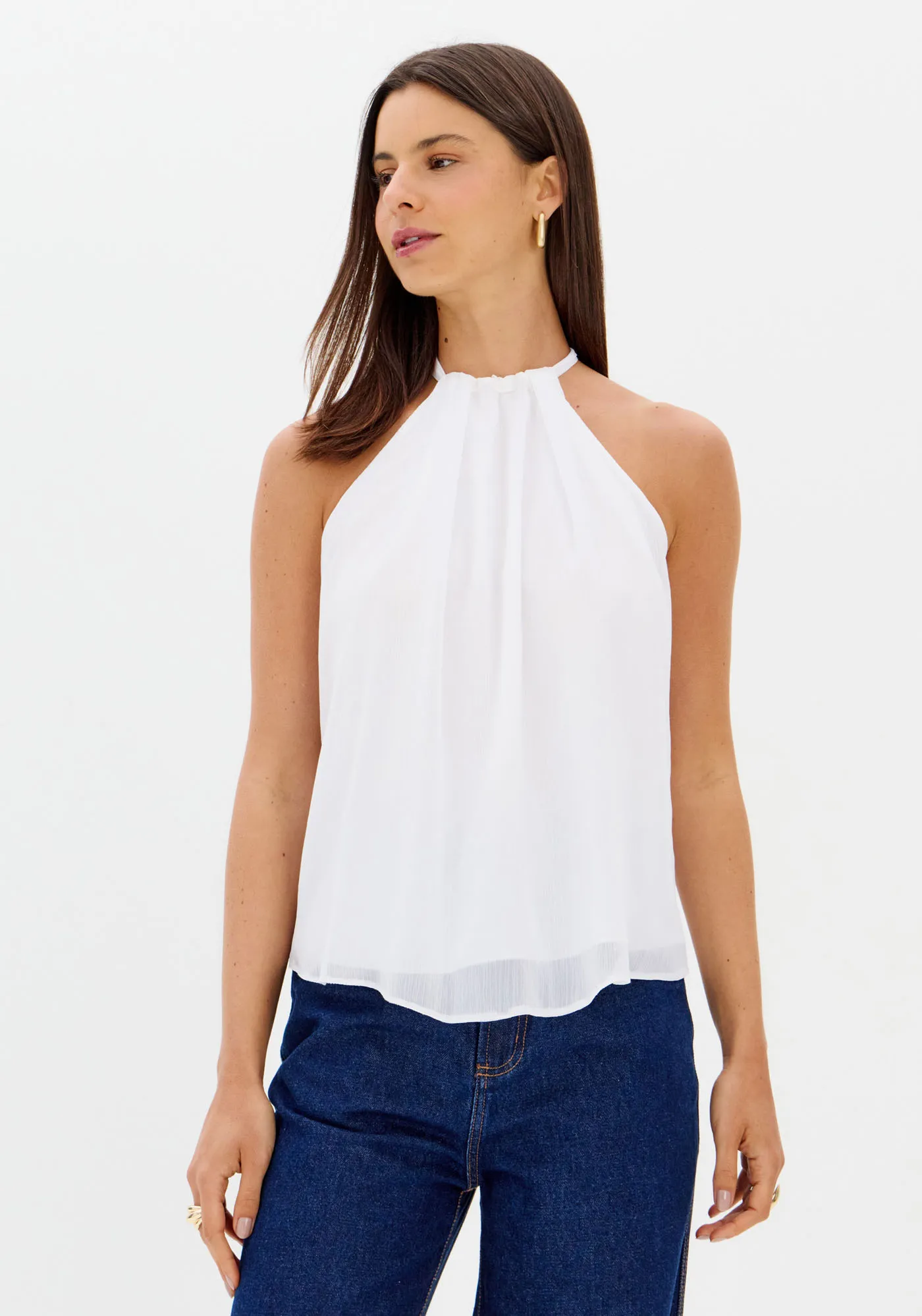 Blusa Franzida Com Amarração
