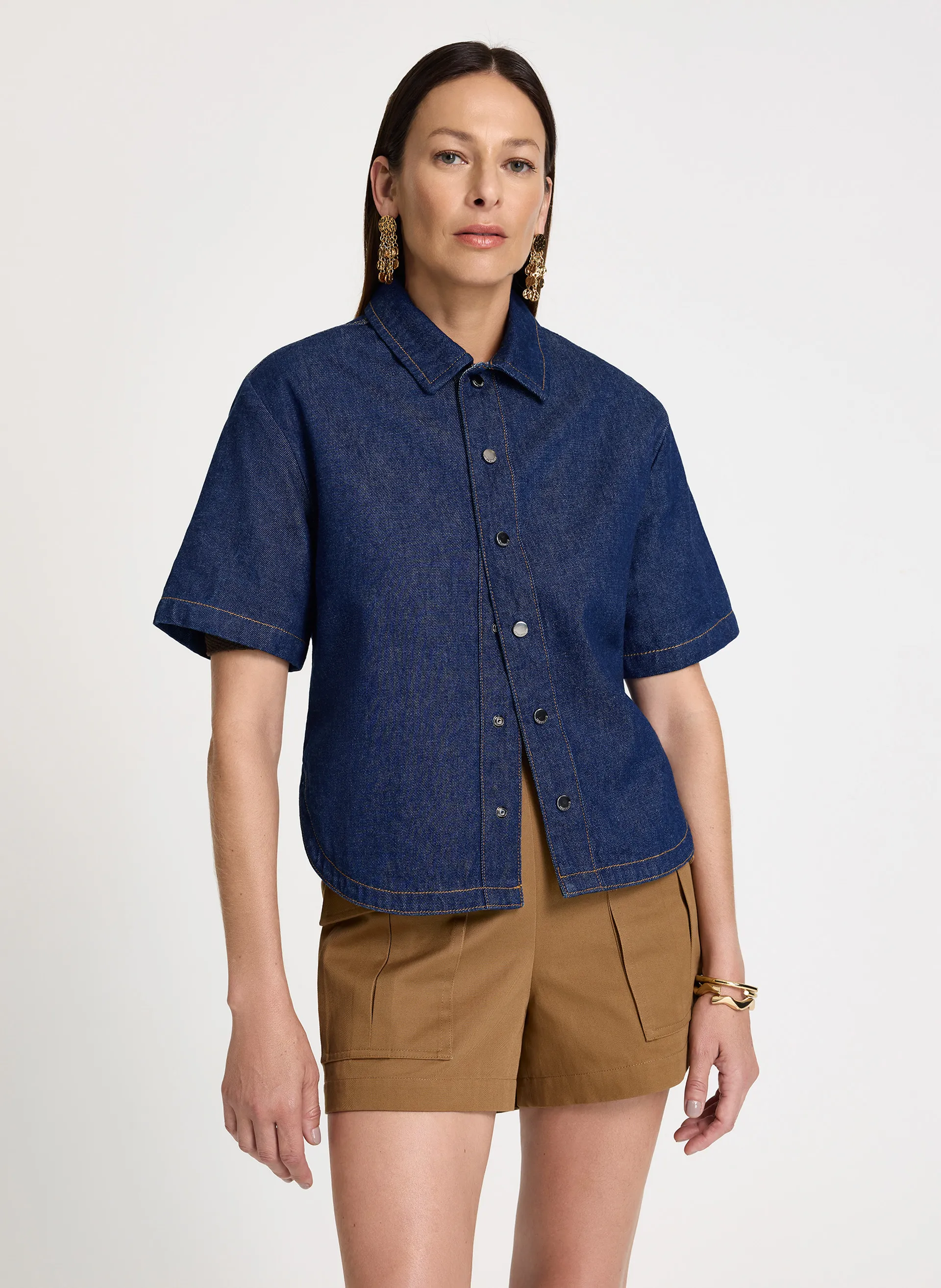 Camisa Le Lis Perla Jeans Feminina — foto 2