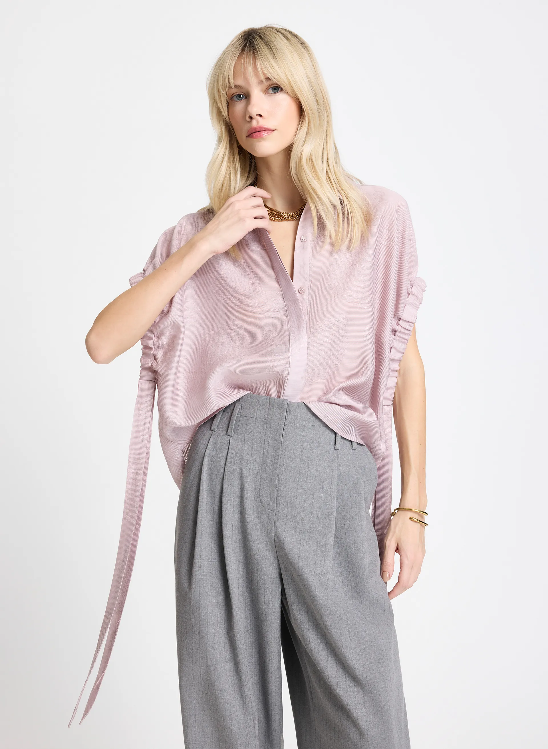 Blusa Le Lis Minerva Laço Feminina — foto 2