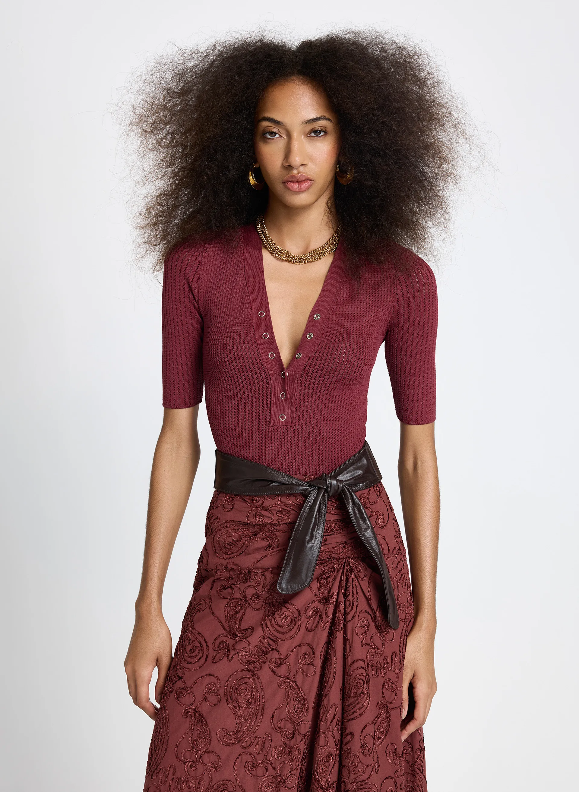 Body Le Lis Ayla Tricot Feminino