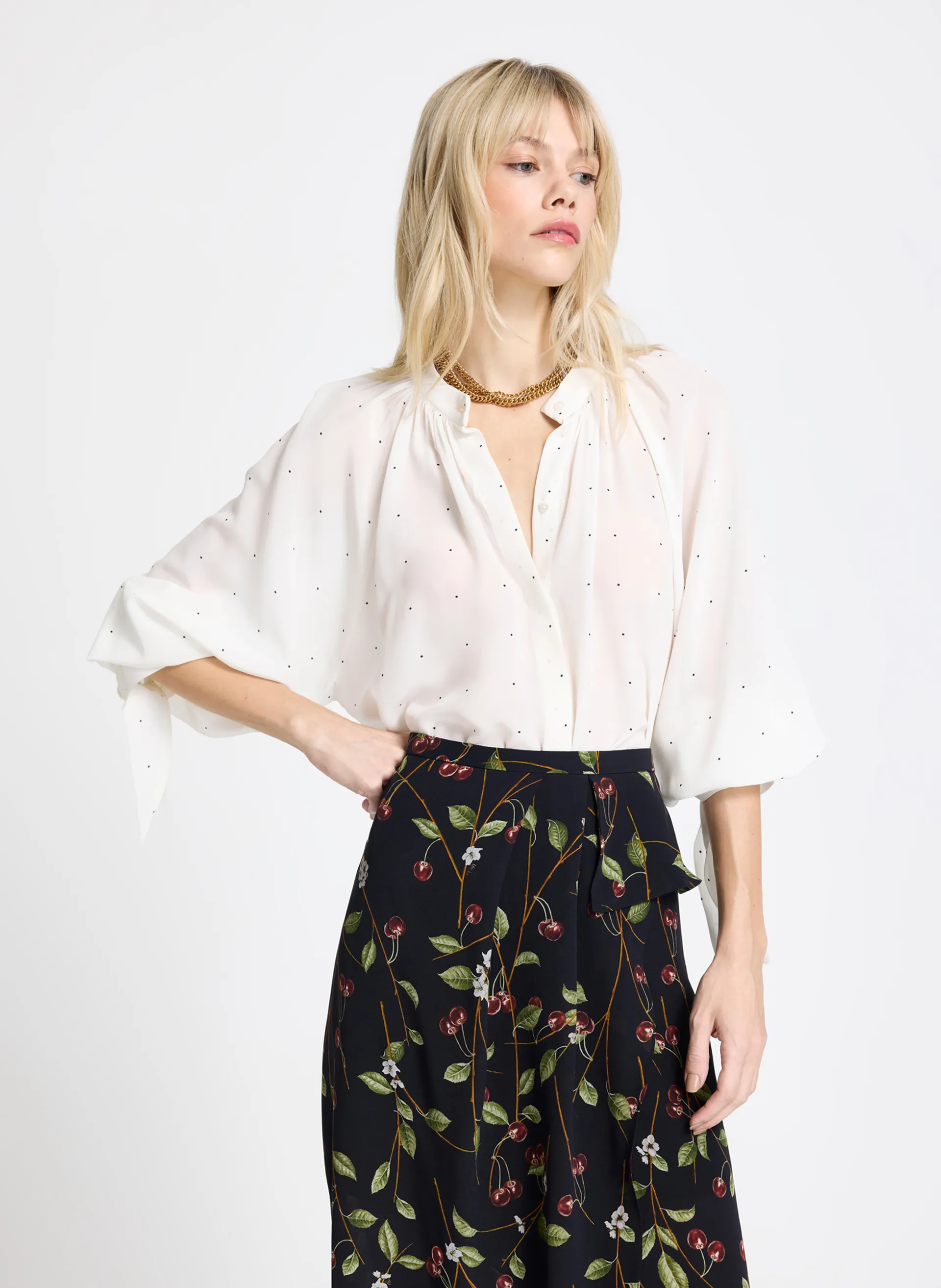 Camisa Le Lis Maeva Seda Feminina — foto 2