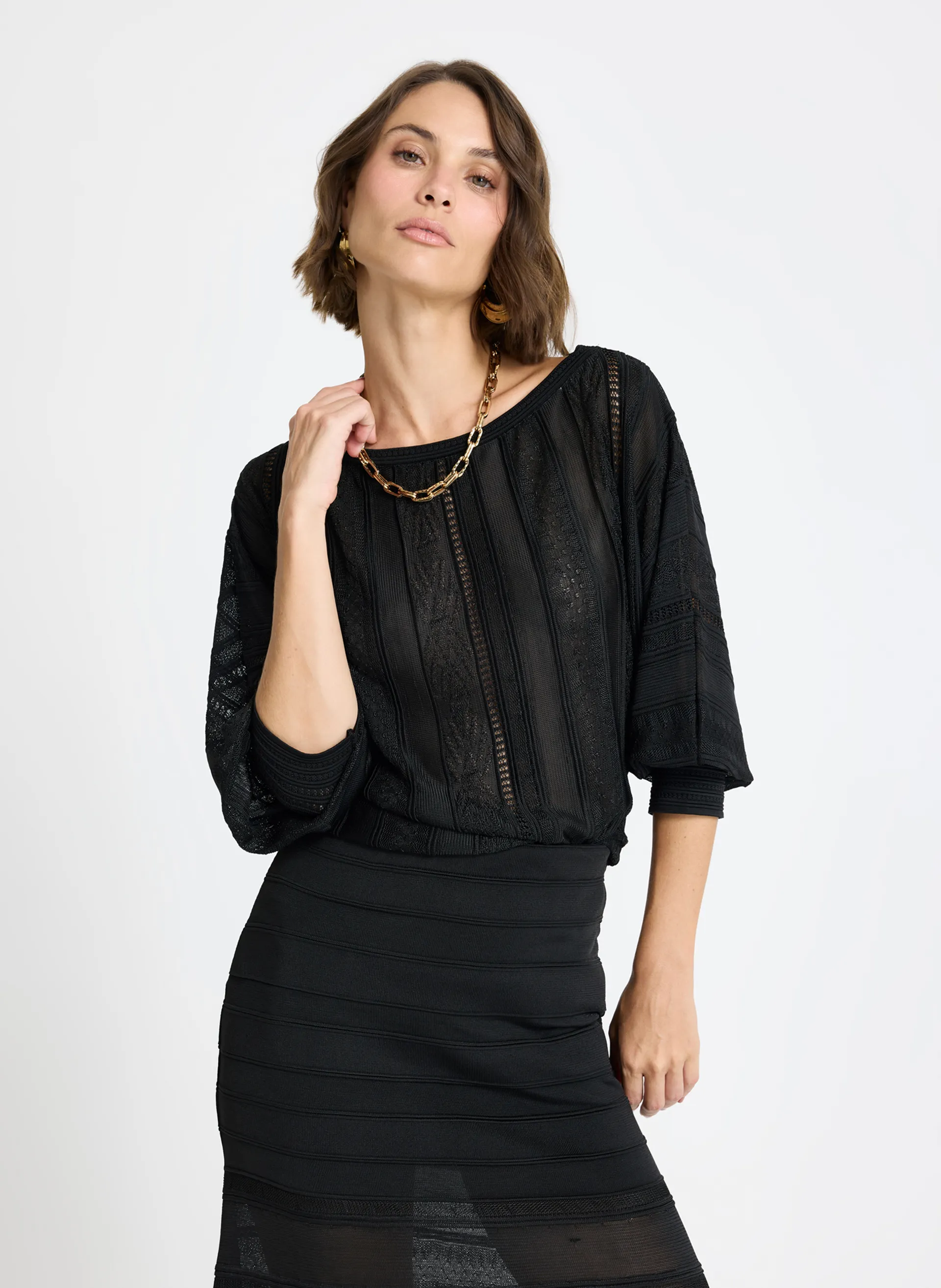 Blusa Le Lis Tarsila Tricot Feminina — foto 2