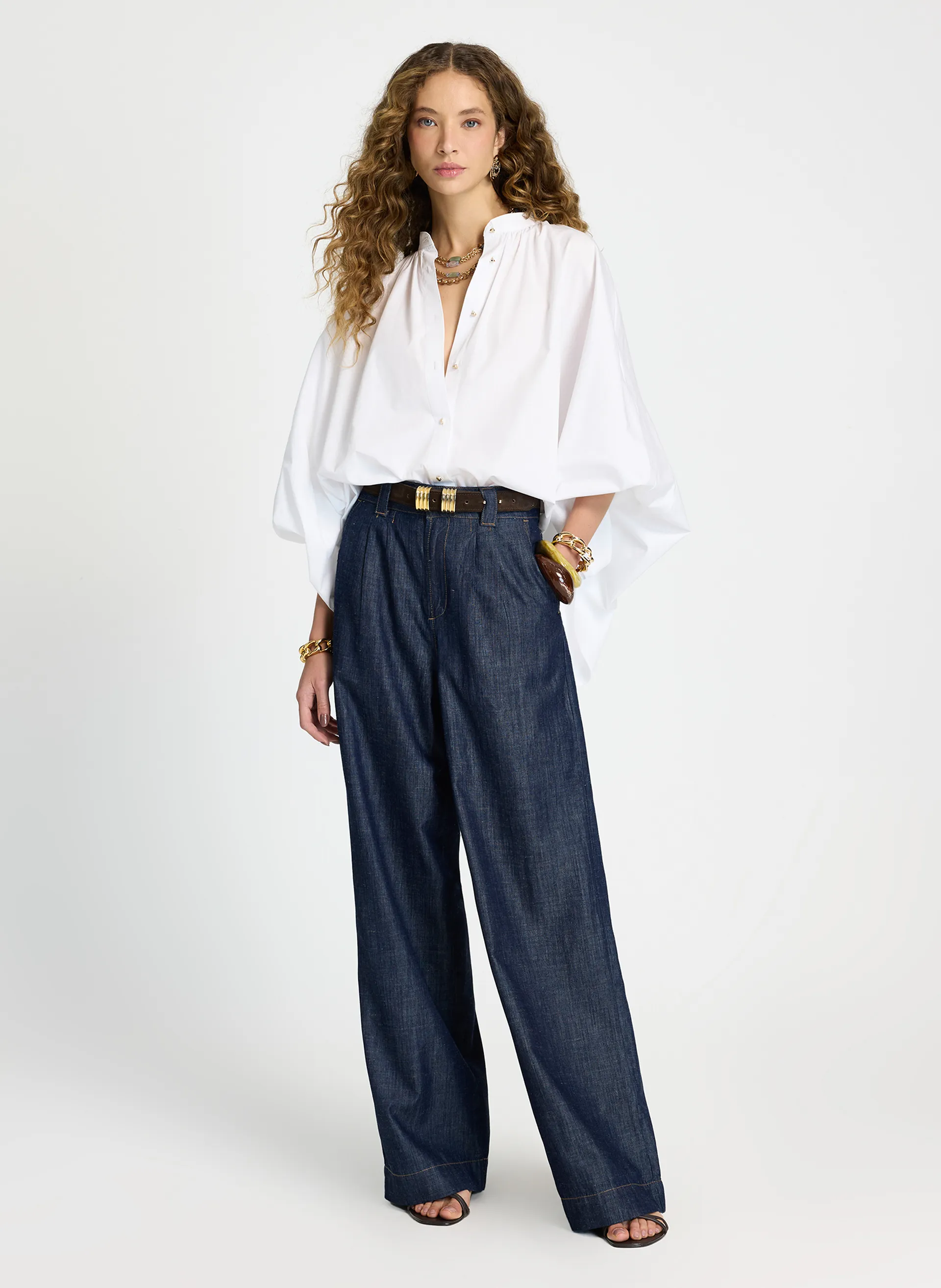 Calça Le Lis Fany Pantalona Jeans Feminina — foto 2
