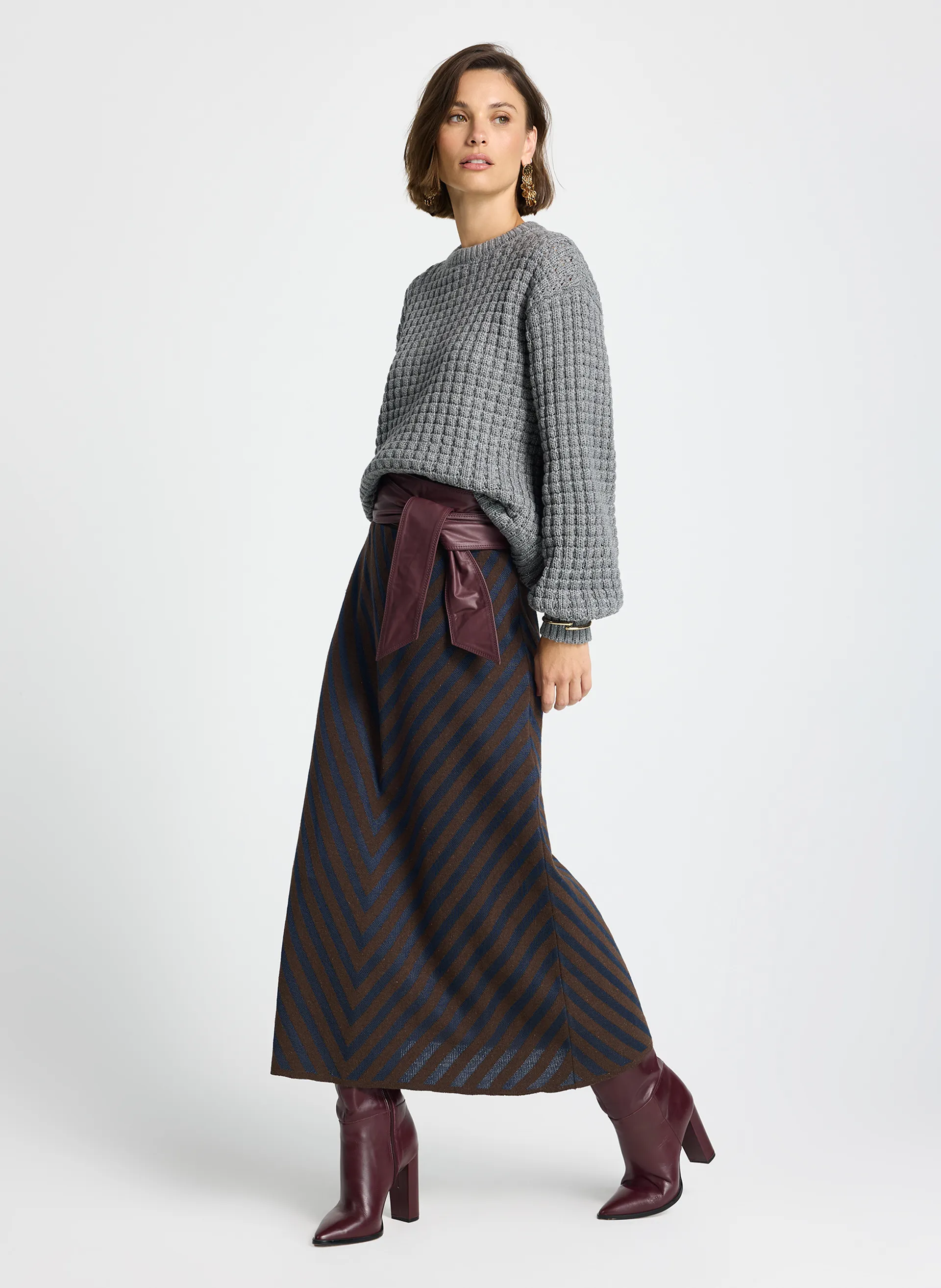 Saia Le Lis Ally Tricot Feminina