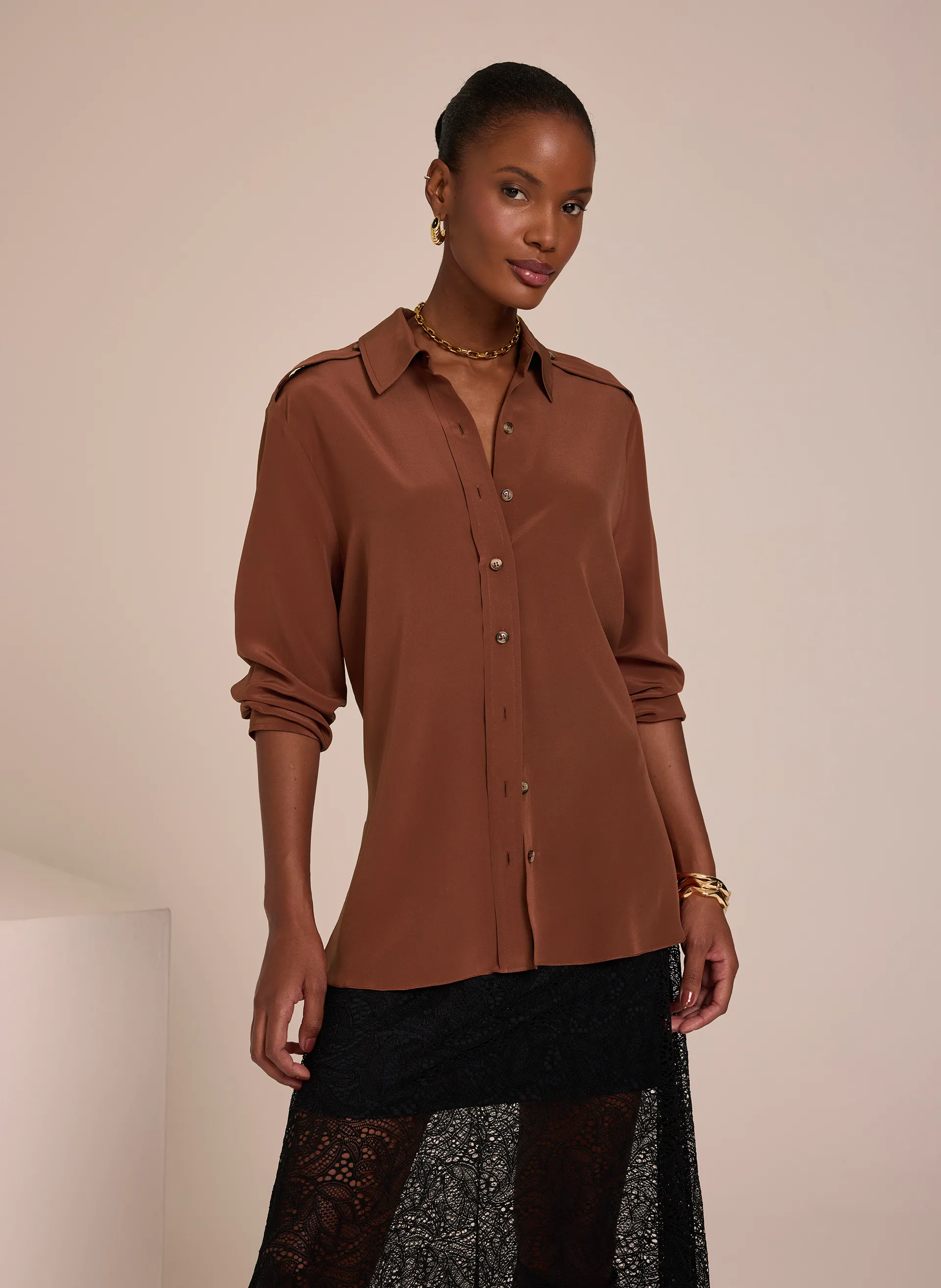 Camisa Le Lis Jolie Seda Feminina — foto 2