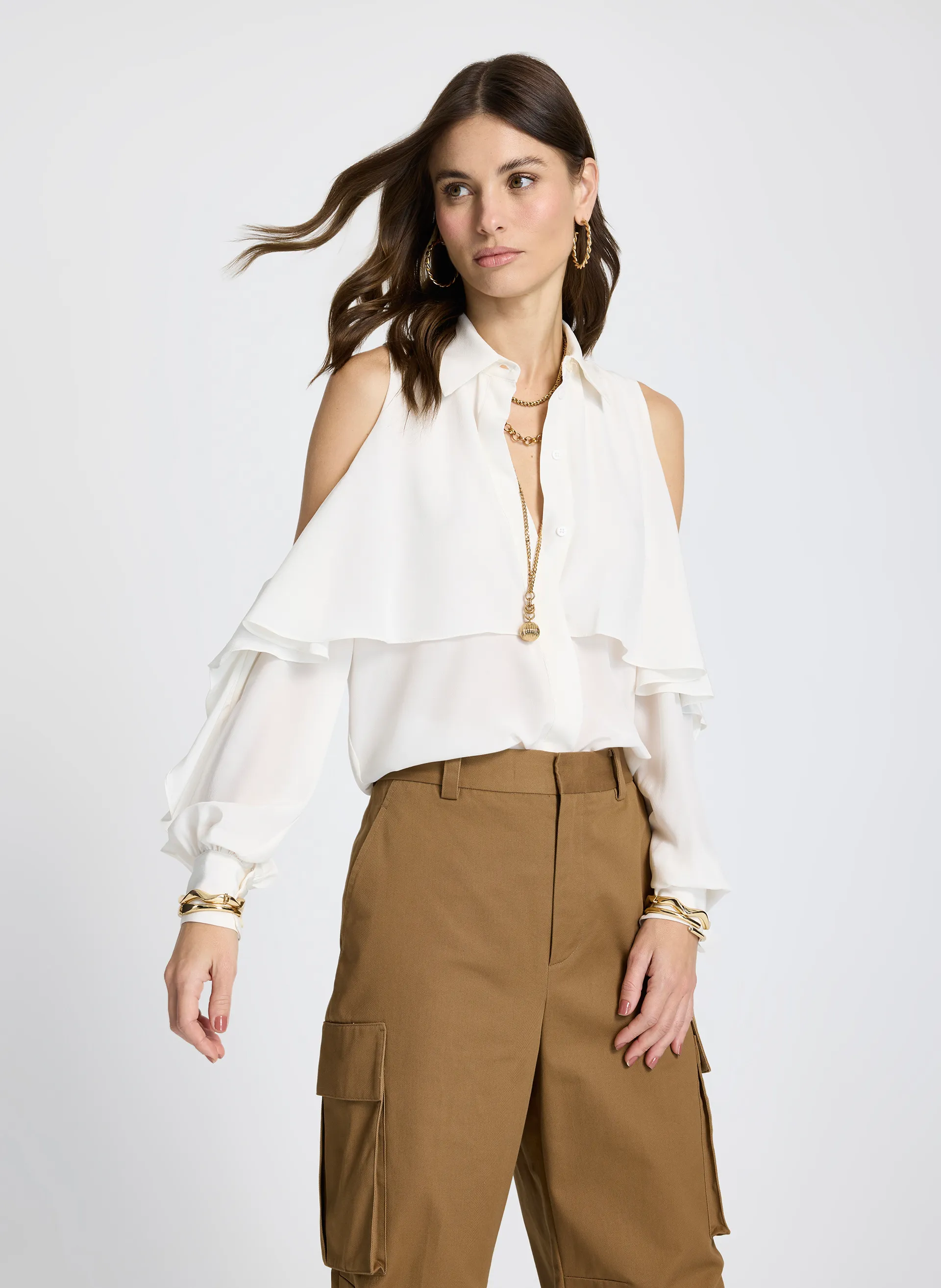 Camisa Le Lis Dalila Seda Feminina — foto 2