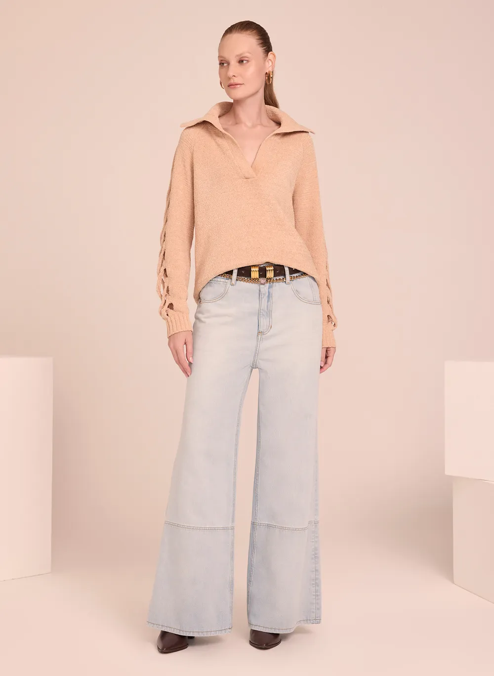 Calça Le Lis Francisca Reta Jeans Feminina — foto 2