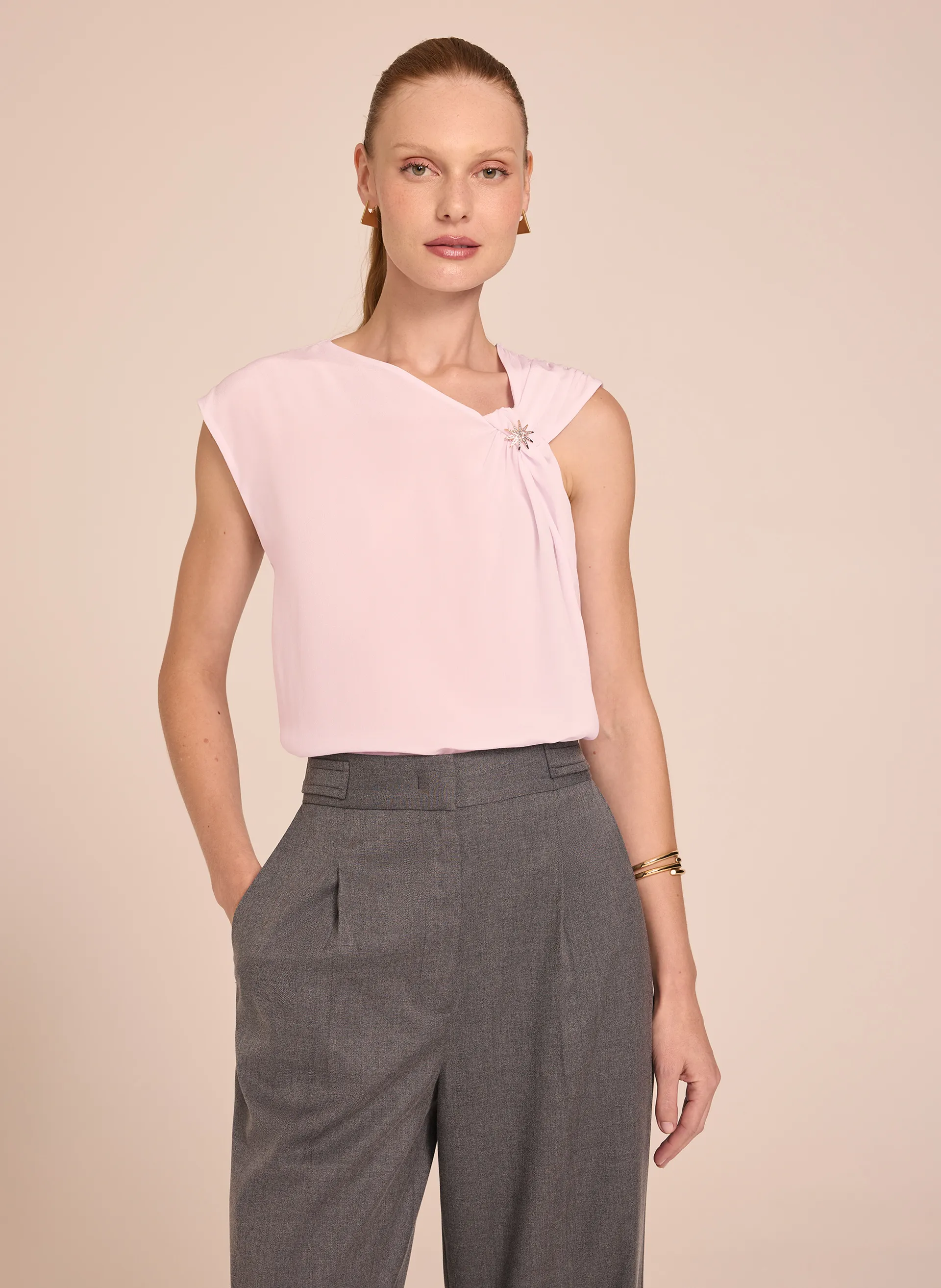 Blusa Le Lis Nani Seda Feminina — foto 2