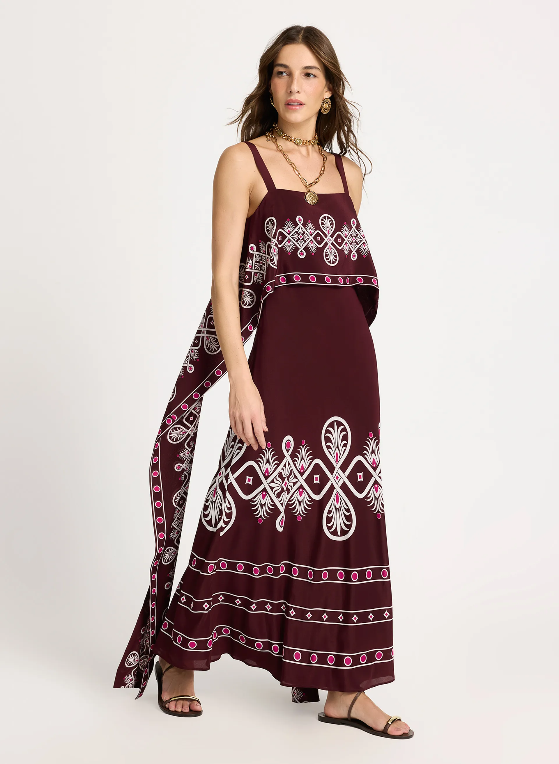 Vestido Le Lis Delia Seda Feminino