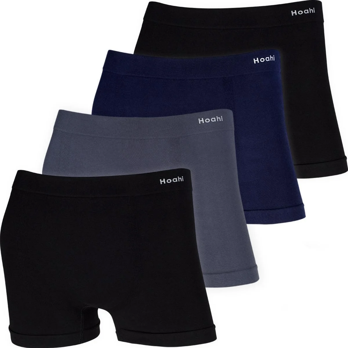 Kit 4 Cuecas Boxer Masculina Hoahi Algodão Original Sem Costura Adulto Respirável Macia