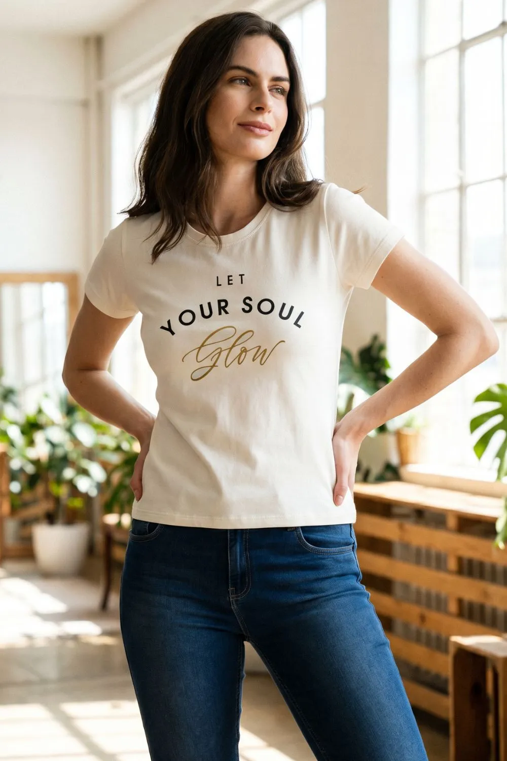 T-Shirt Estampa Your Soul Polo Wear Off White — foto 2