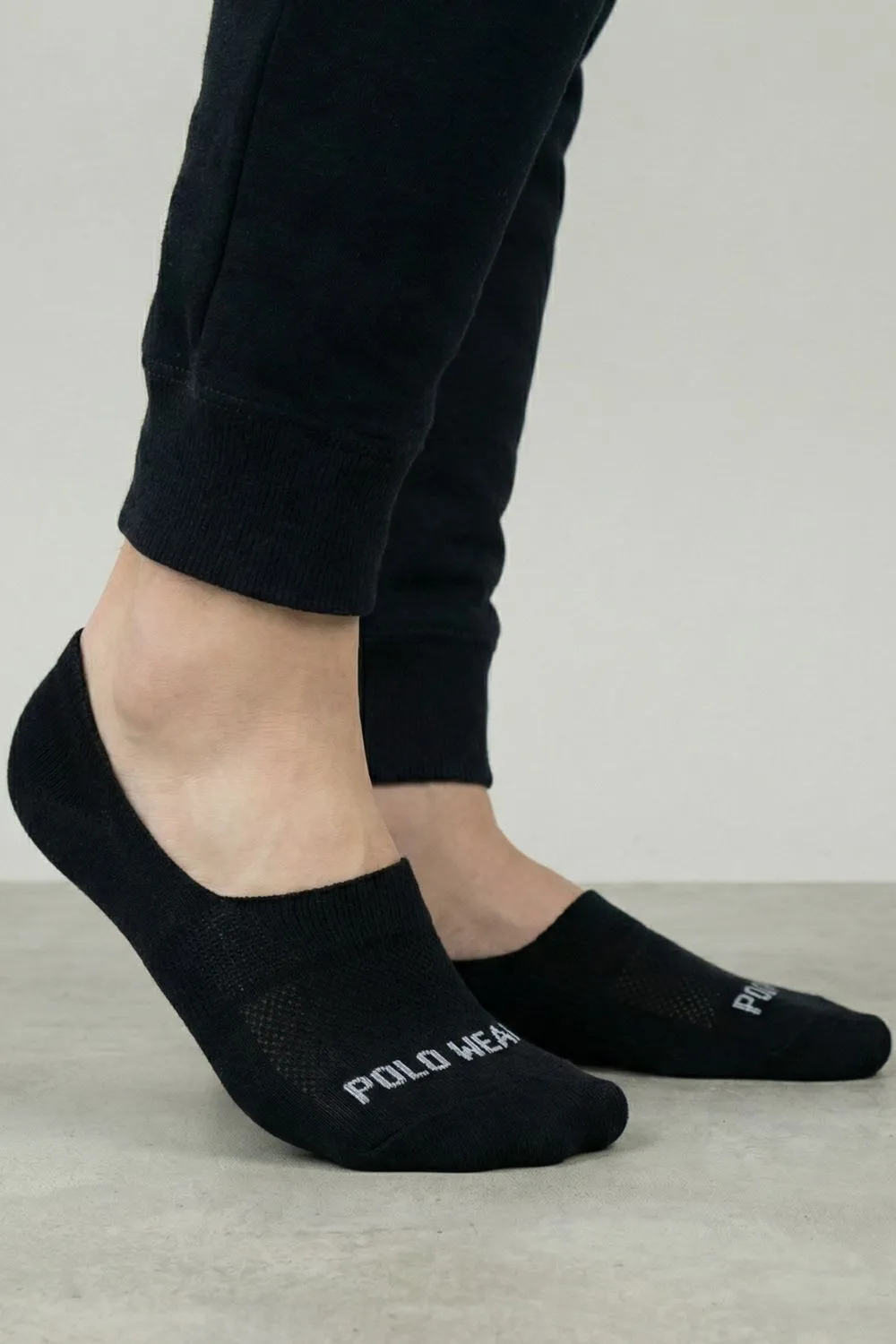 Kit 3 Pares De Meias Sapatilha Masculinas Polo Wear Preto — foto 2