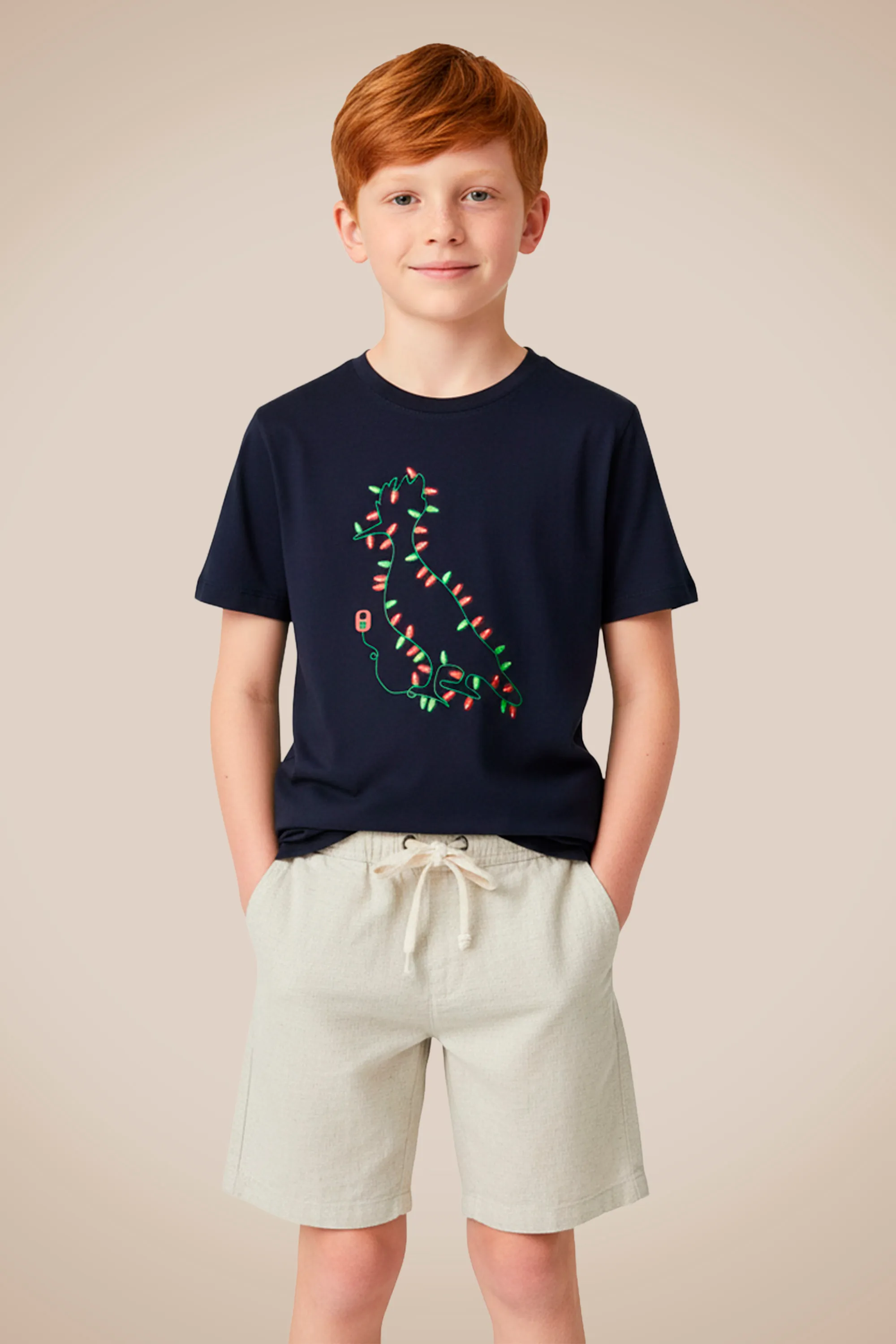 Camiseta Mini Est Pica Pau Luzes Natal