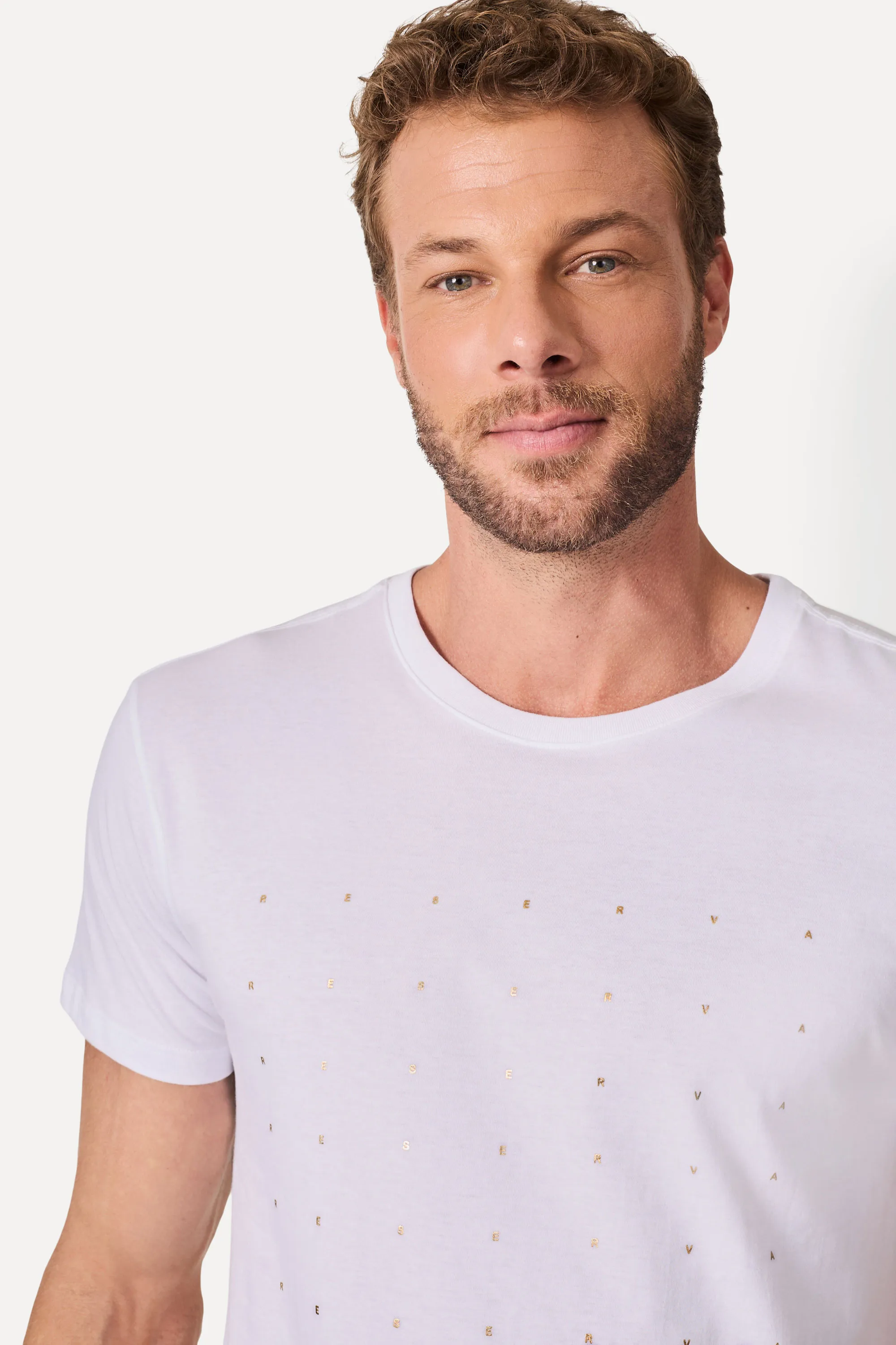 Camiseta Slim Estampada Rsv Grafite