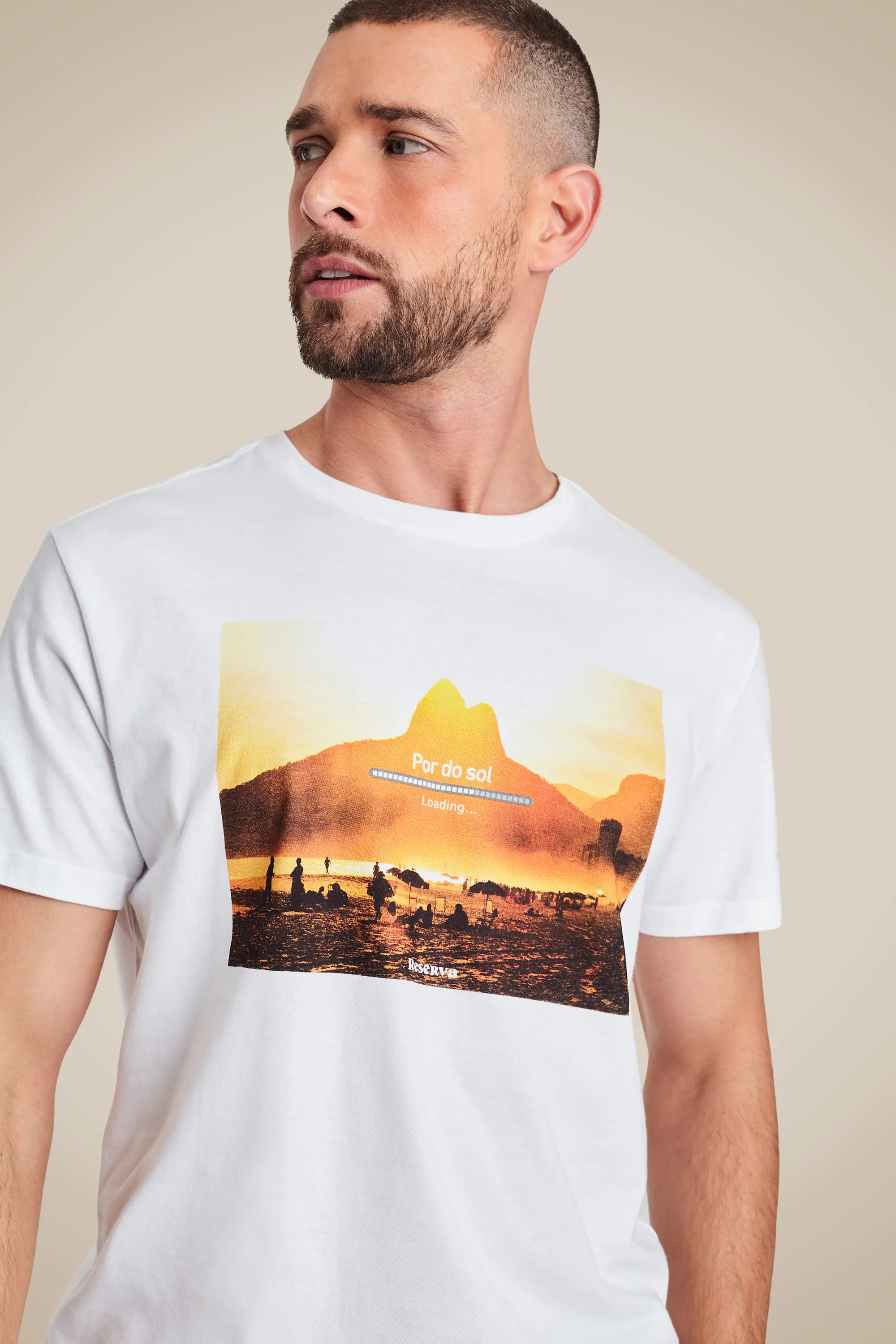 Camiseta Estampada Sunset Loading Abr