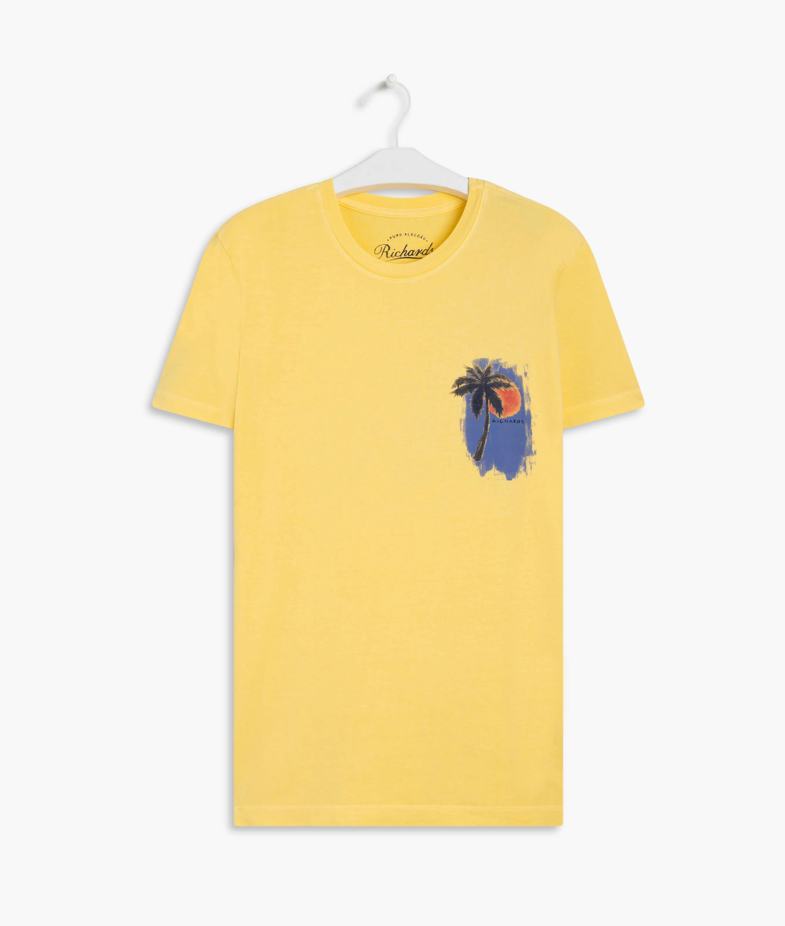 T-Shirt Stone Sunset Palm Mc Amarelo Claro