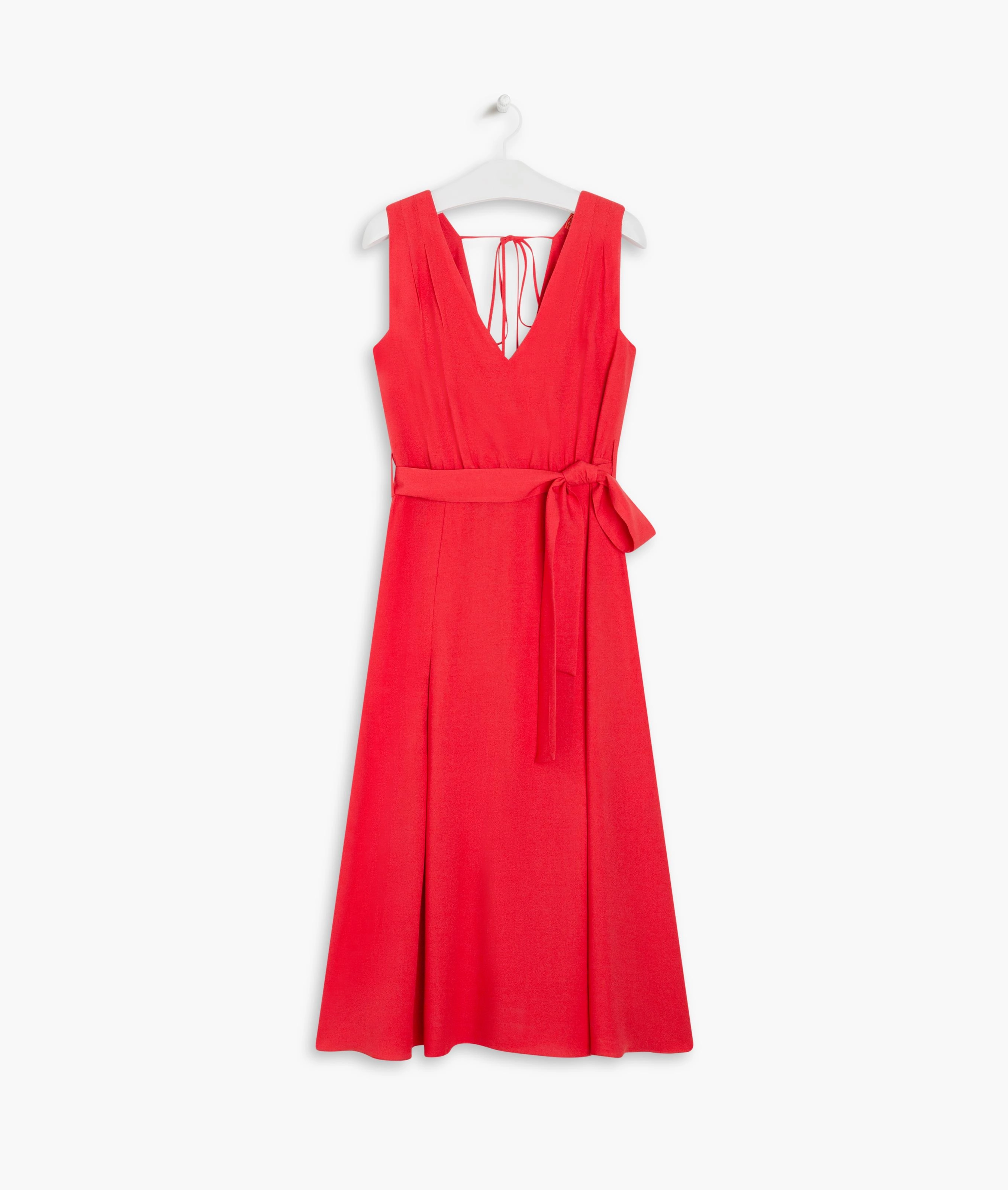 Vestido Wendy Viscose Liso Vermelho