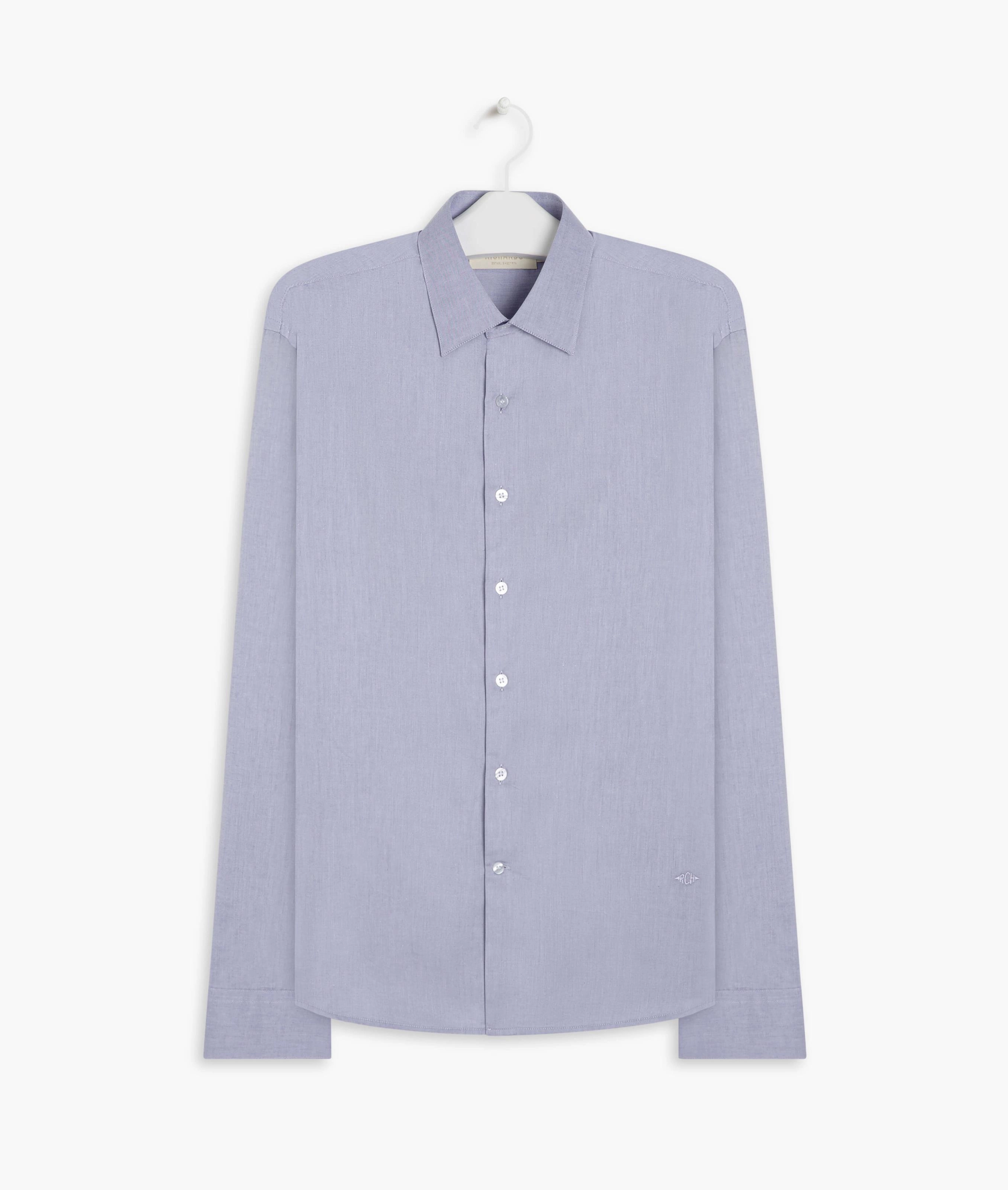 Camisa Twill Ml Azul Bic