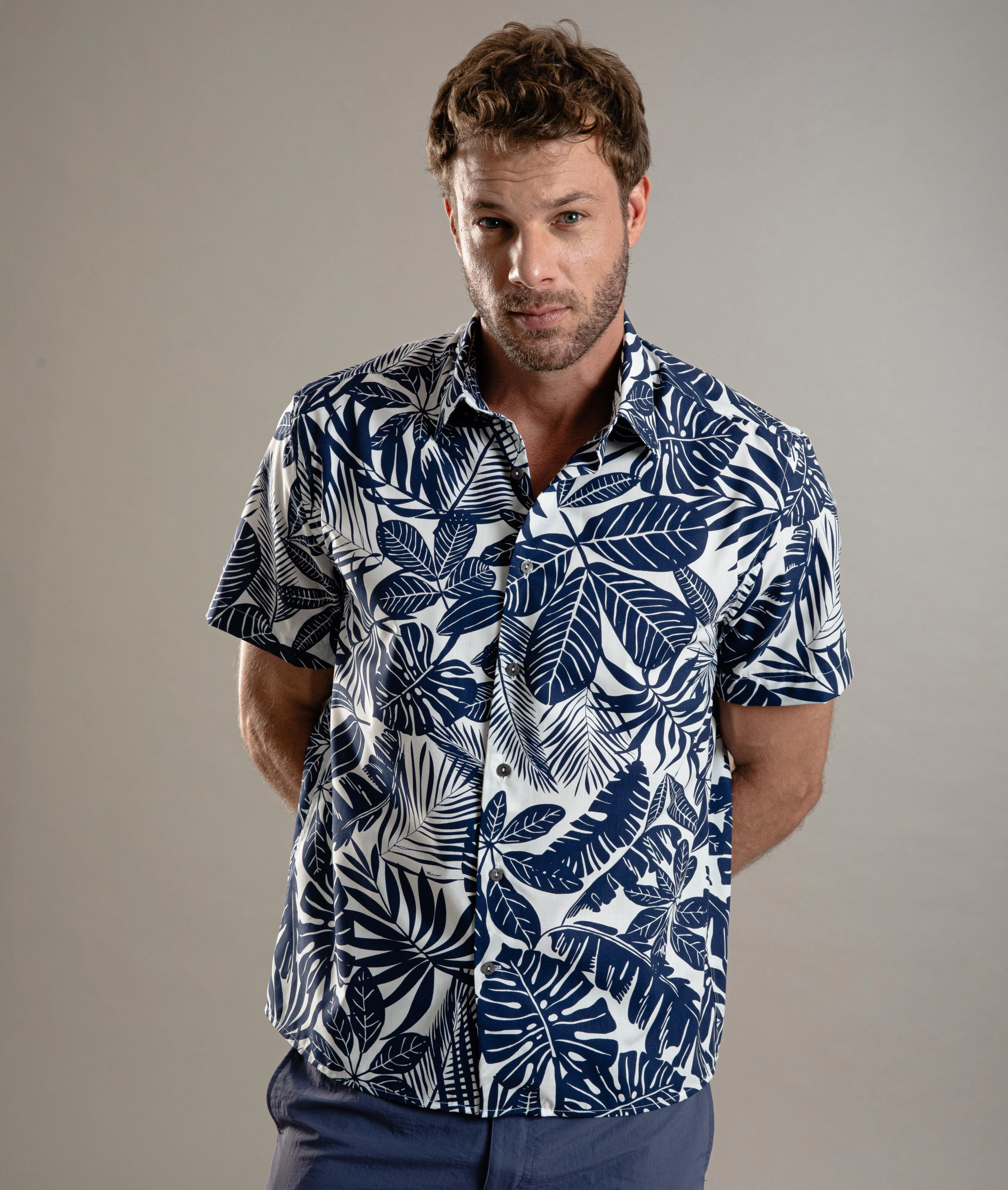 Camisa Estampada Folhas Mc Marinho