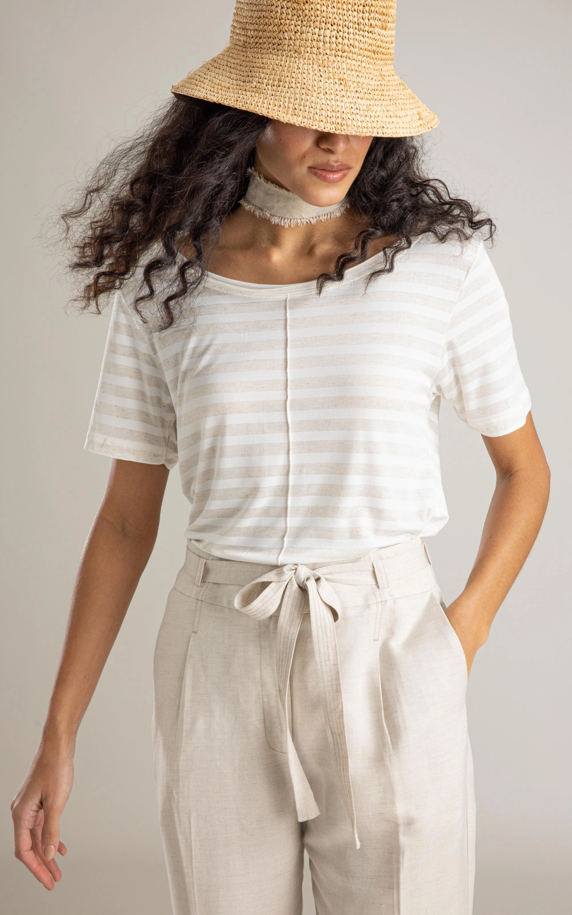 Blusa Siena Listrada  Lb Off White