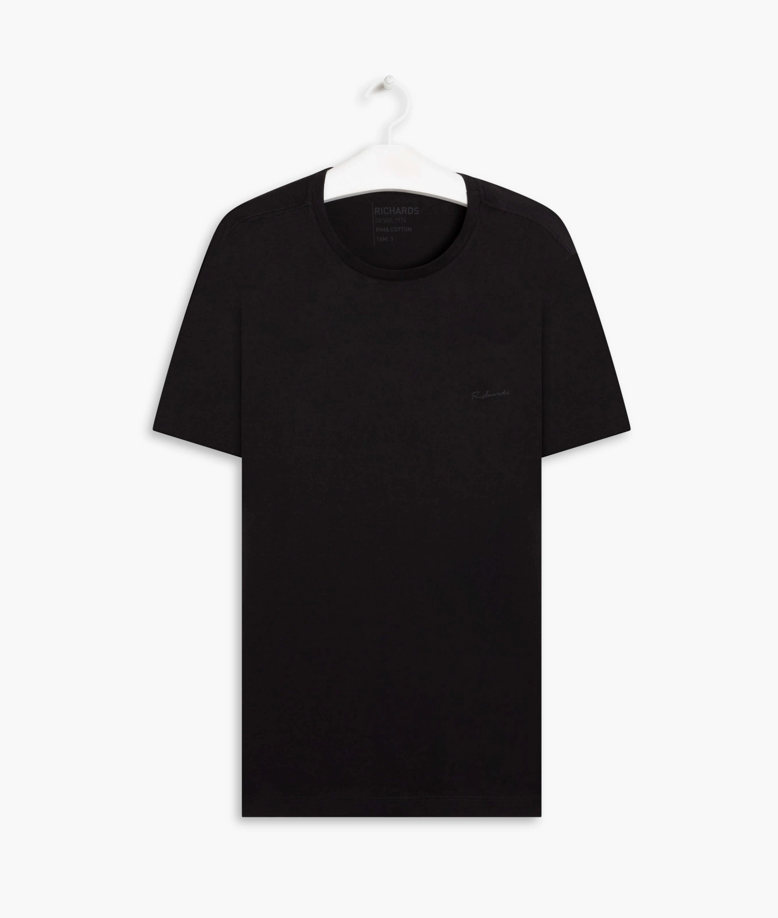T-Shirt Pima Basic Mc Preto