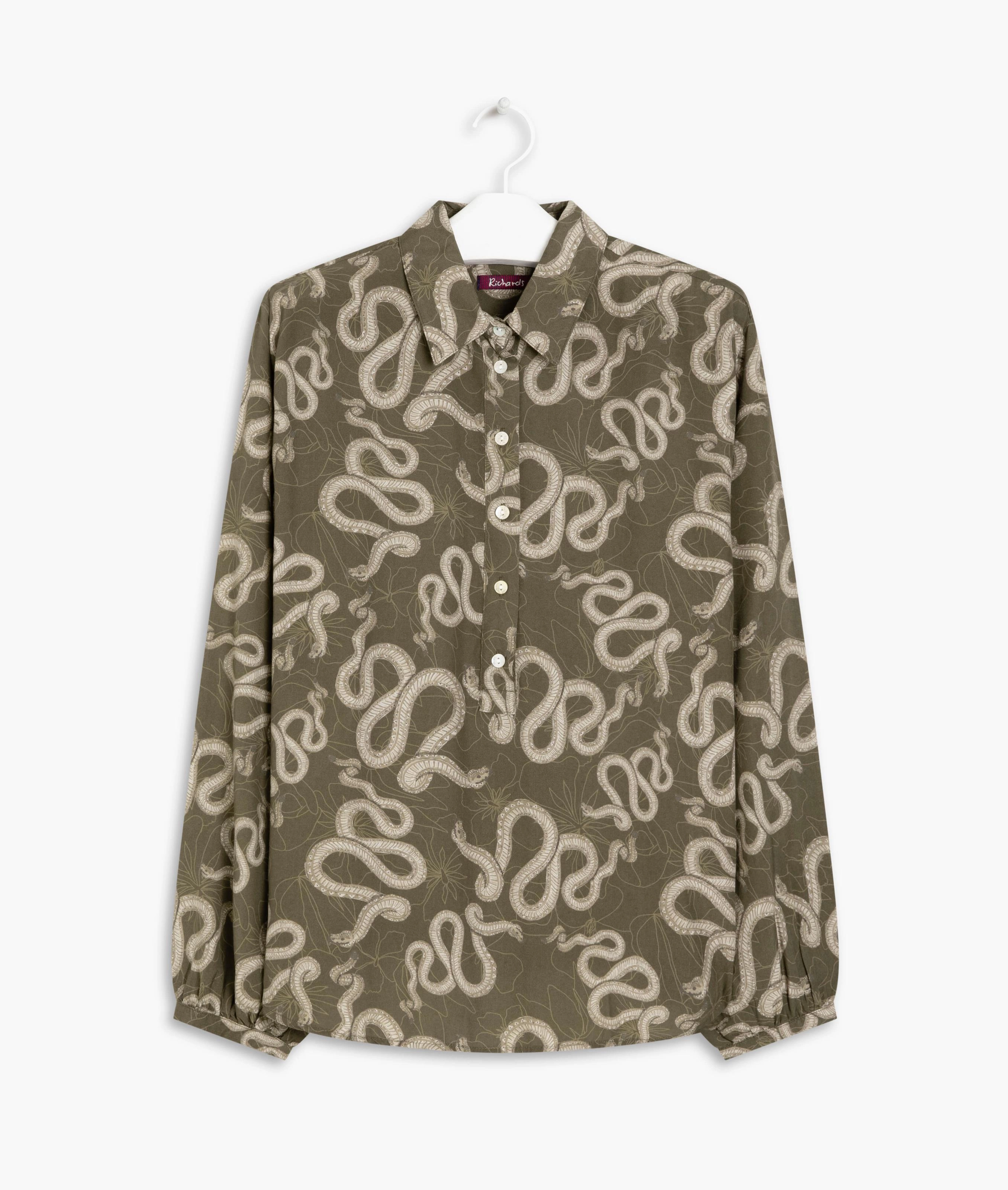 Camisa Noi Cobra Viscose Verde Army