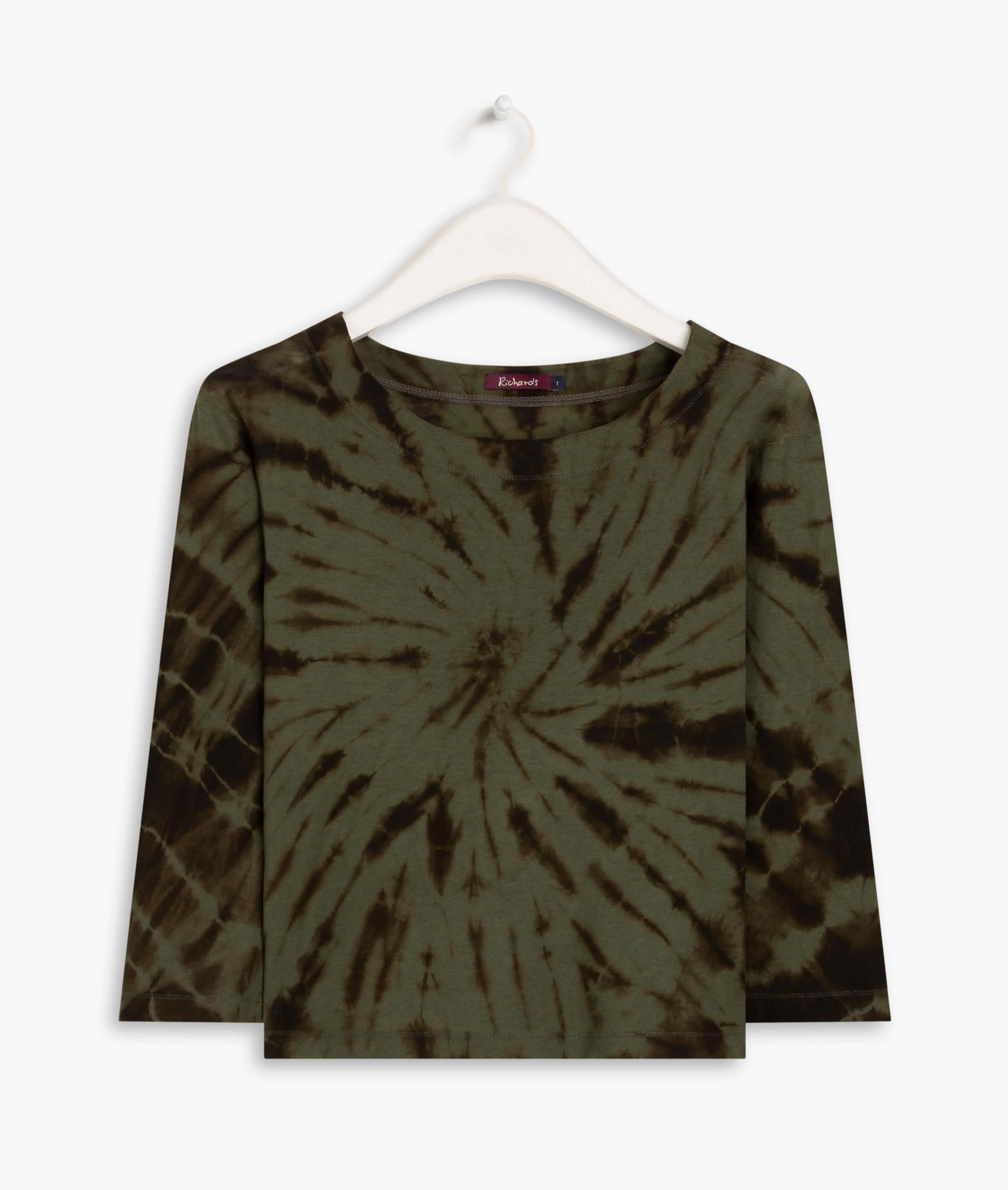 Blusa Linho  Amaya Tie Dye Verde Militar
