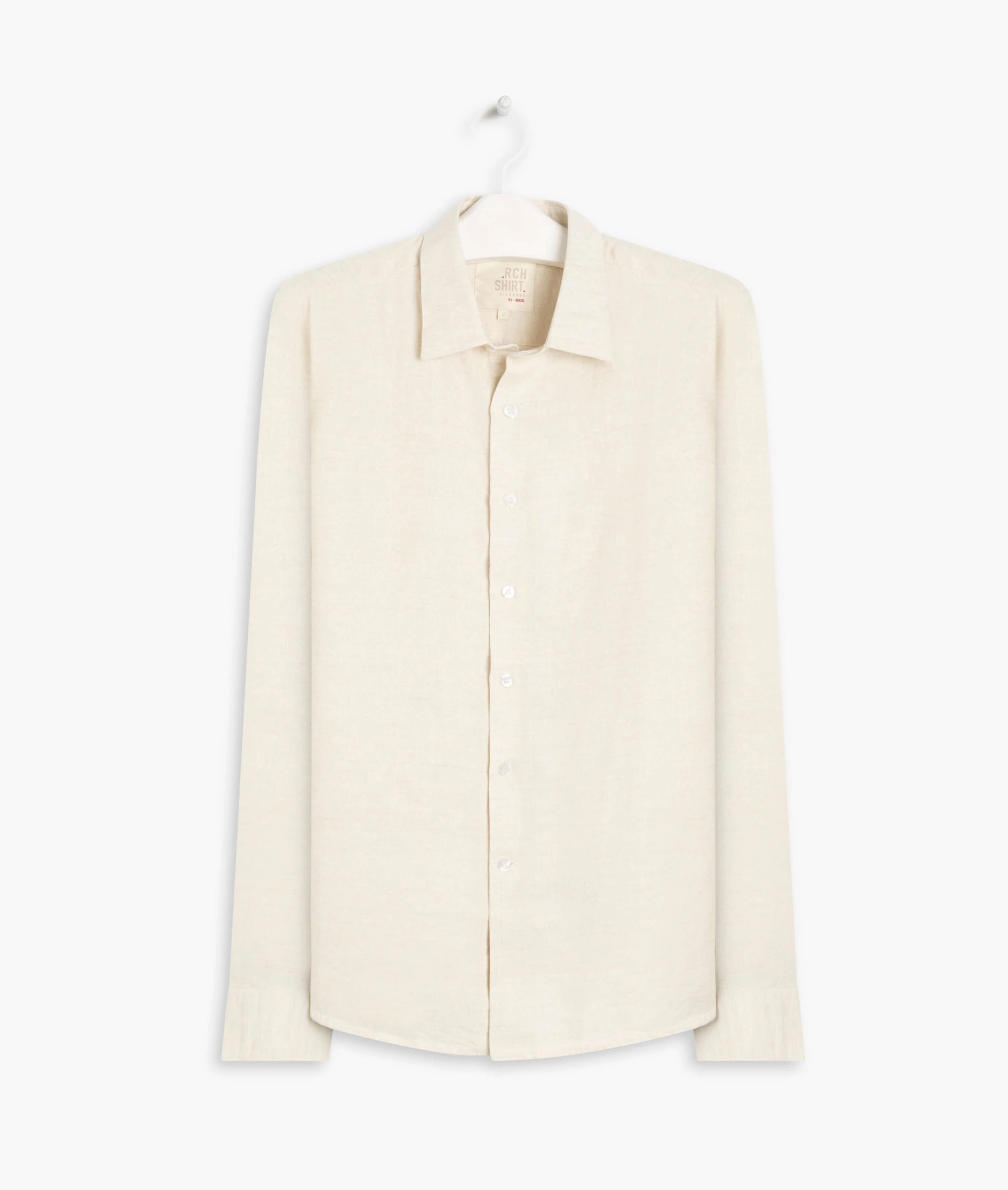 Camisa  Puro Linho  Cross Dye Natural0