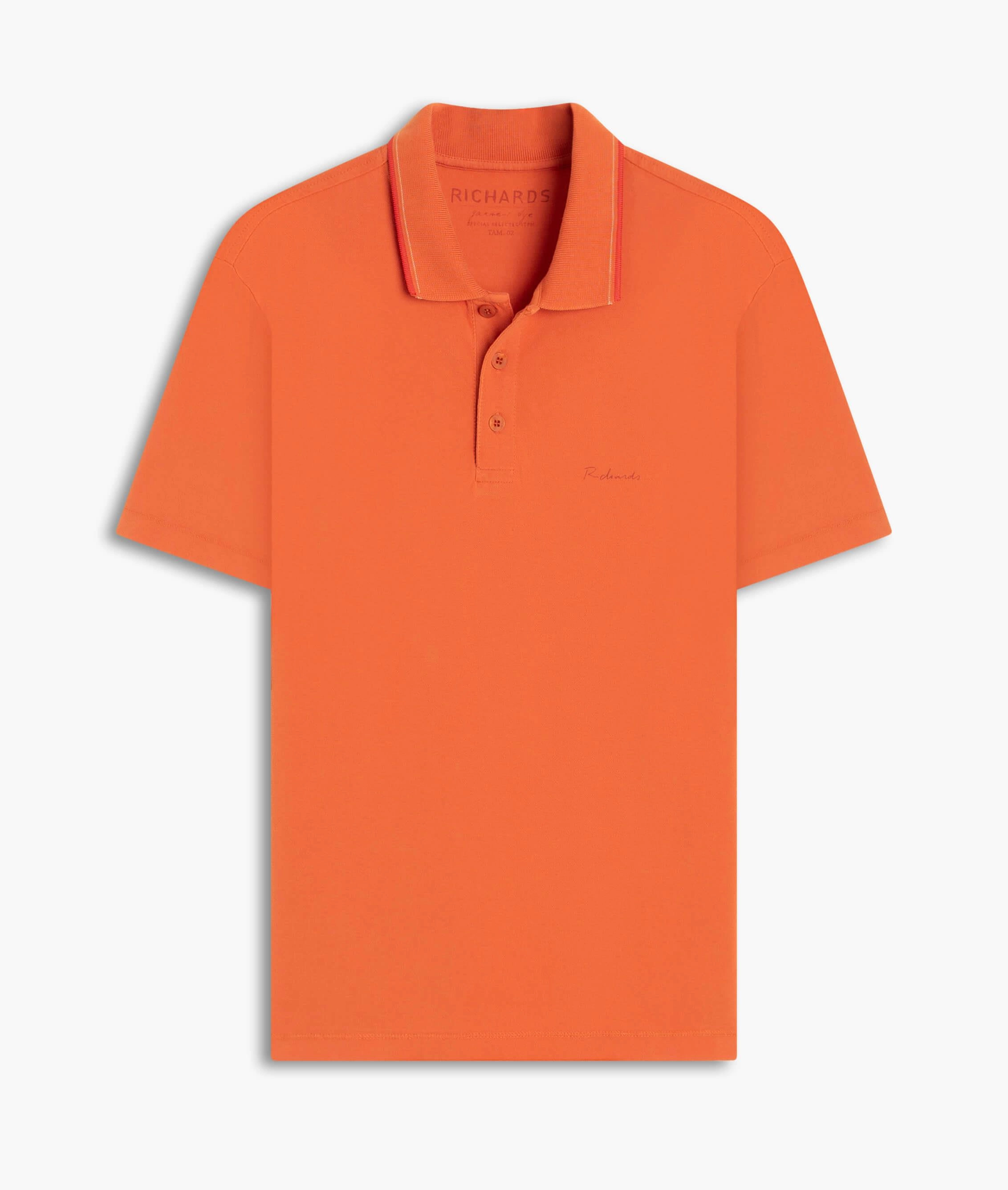 Polo Piquet Gd Friso Duplo Telha