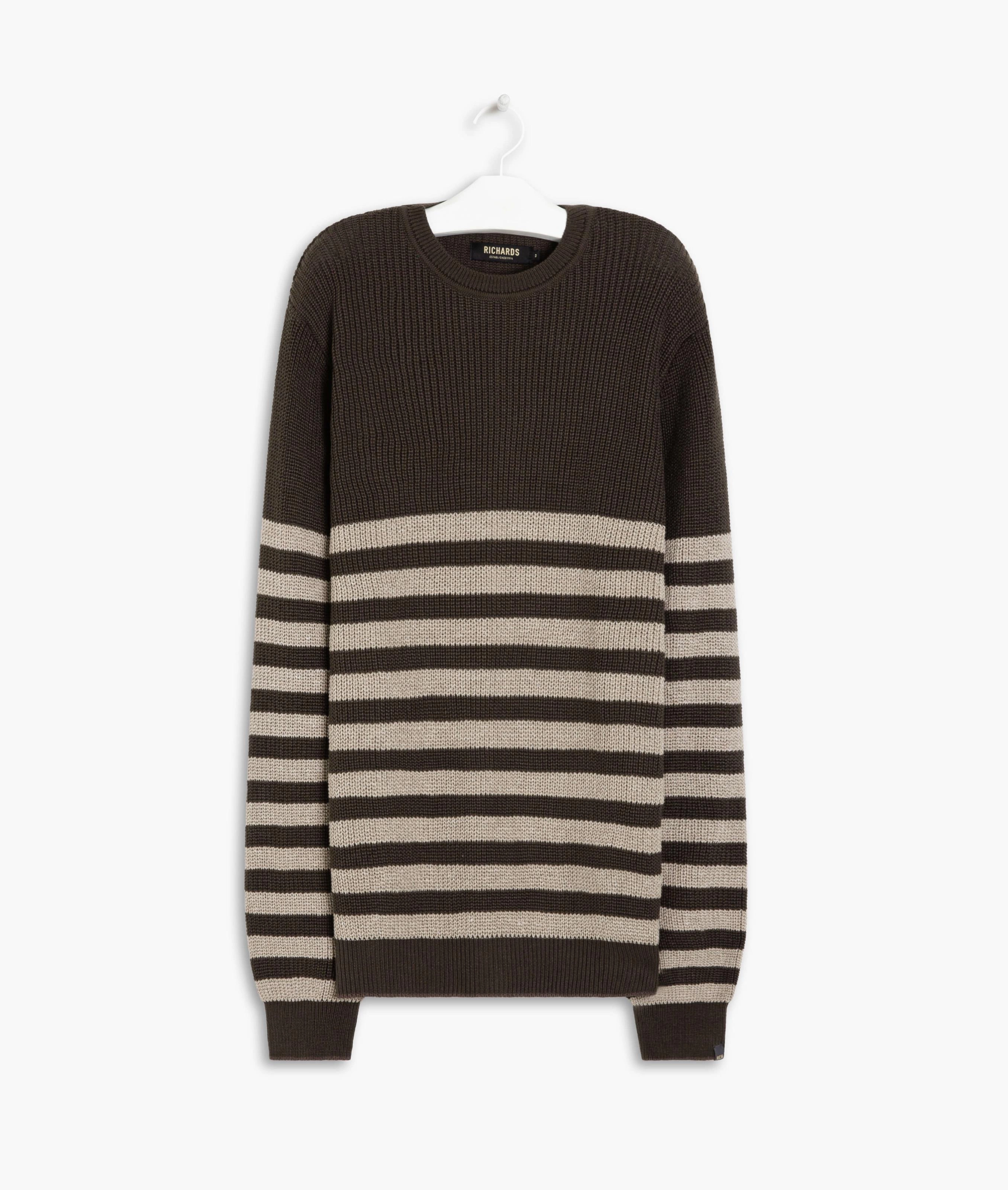 Tricot Caue Listras Marrom