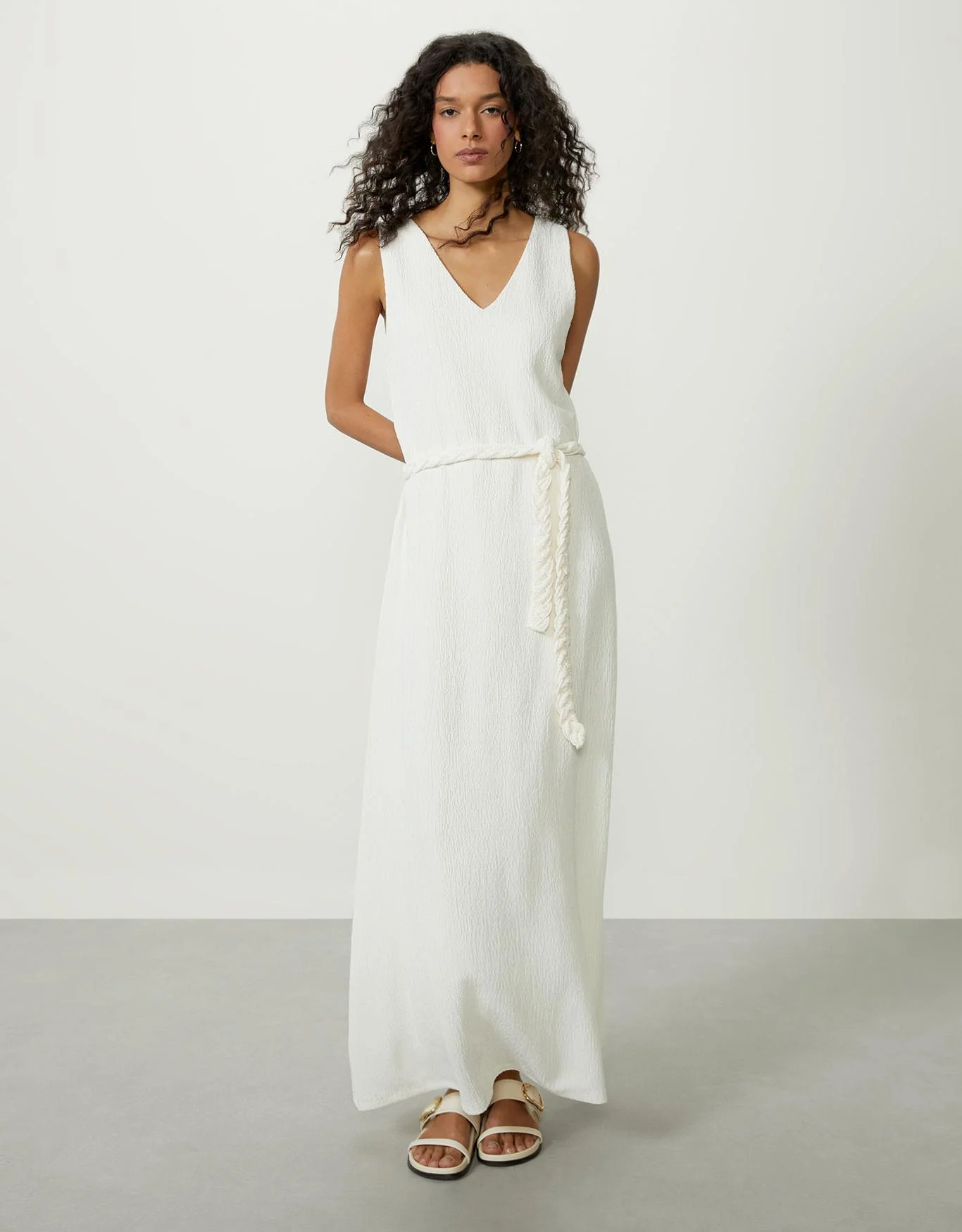 Vestido Malha Decote V
