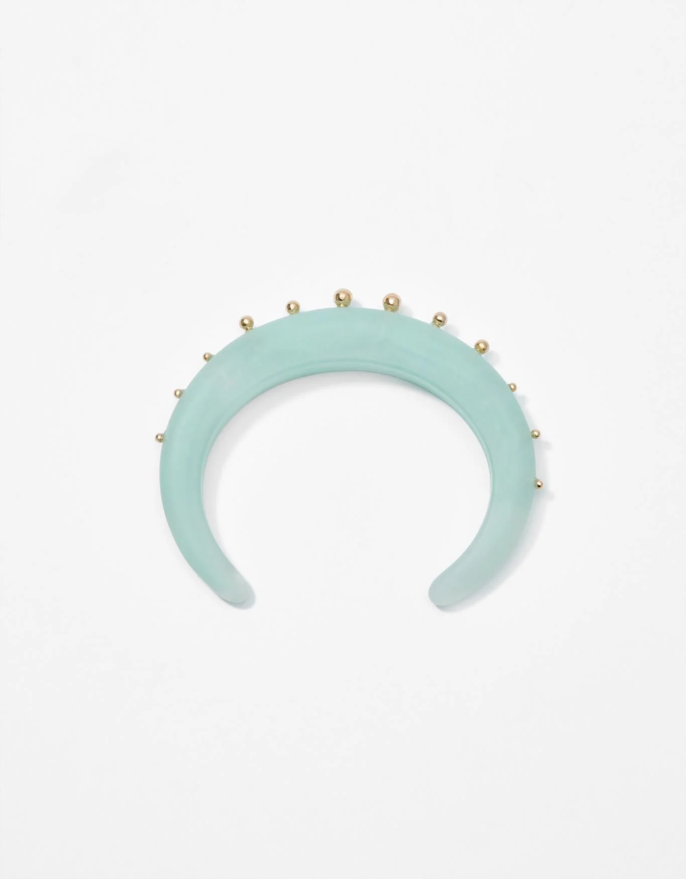 Bracelete Resina Bolinhas Metal