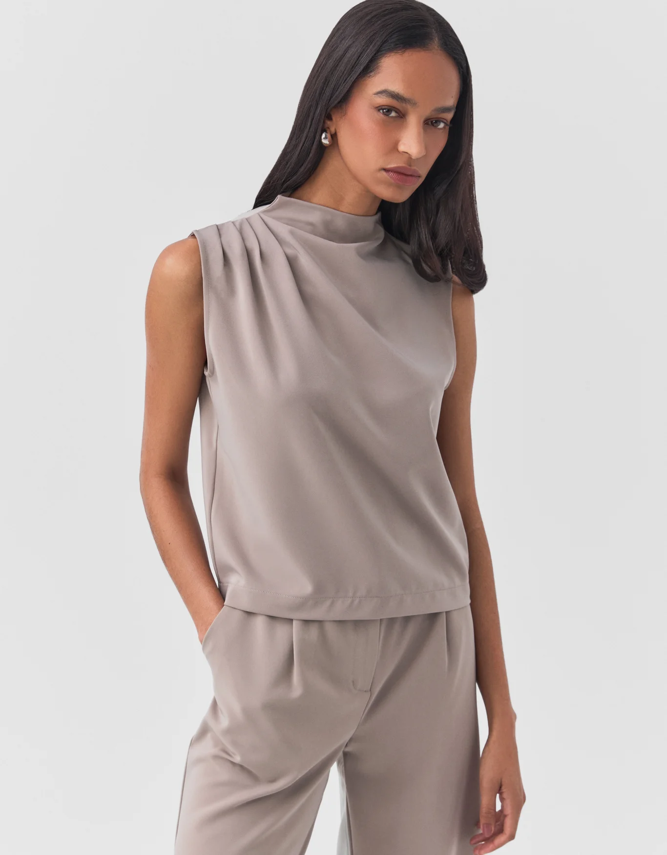 Blusa 360 Alfaiataria Leve 360 Cinza