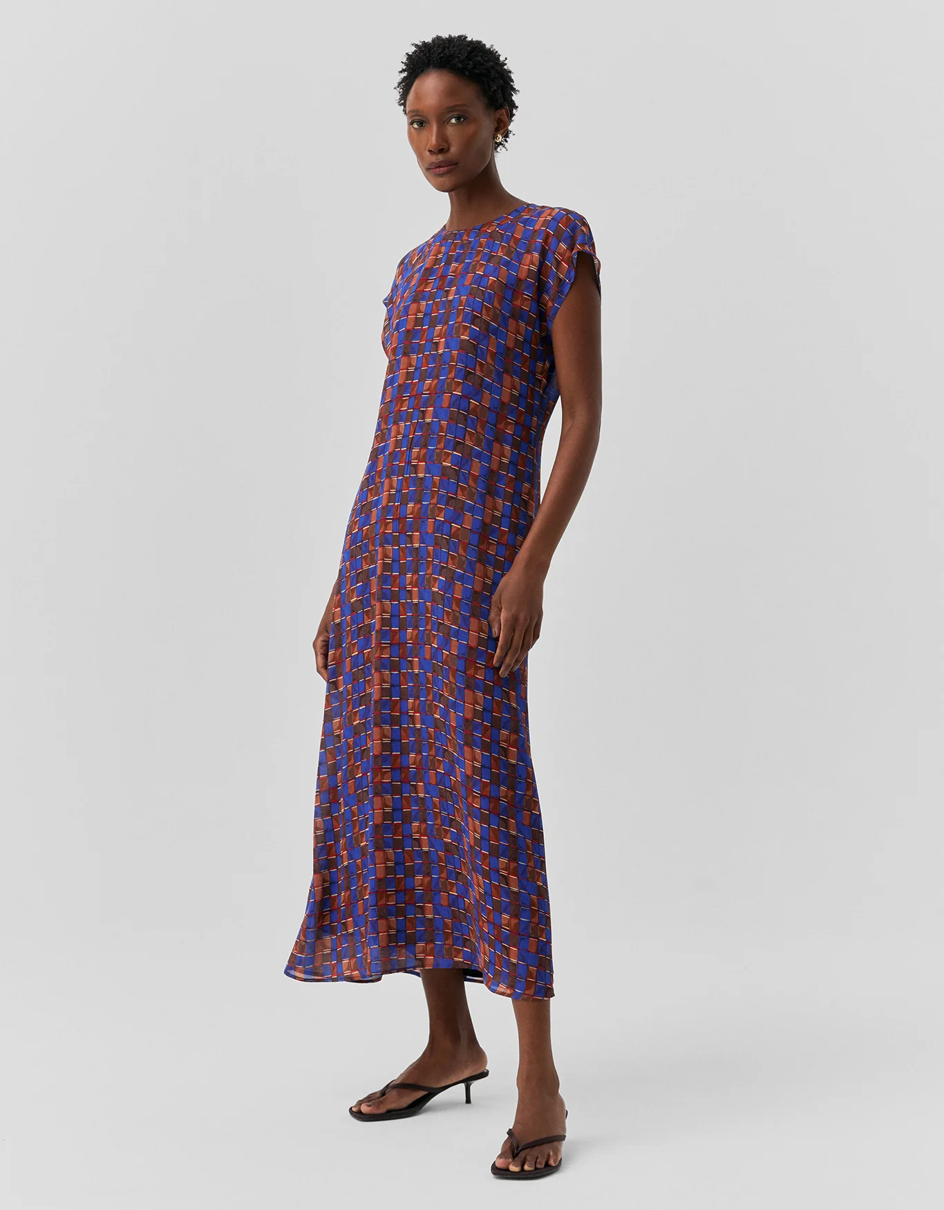 Vestido Gráfico Azul