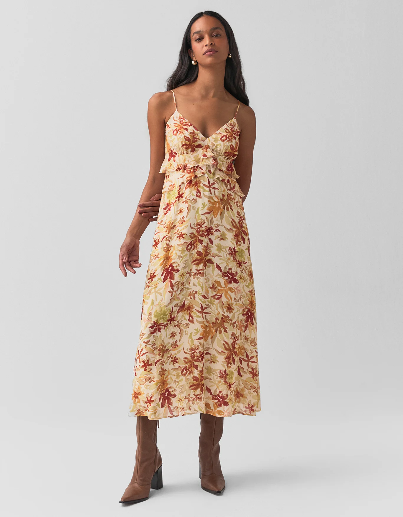 Vestido Flores Aquarela