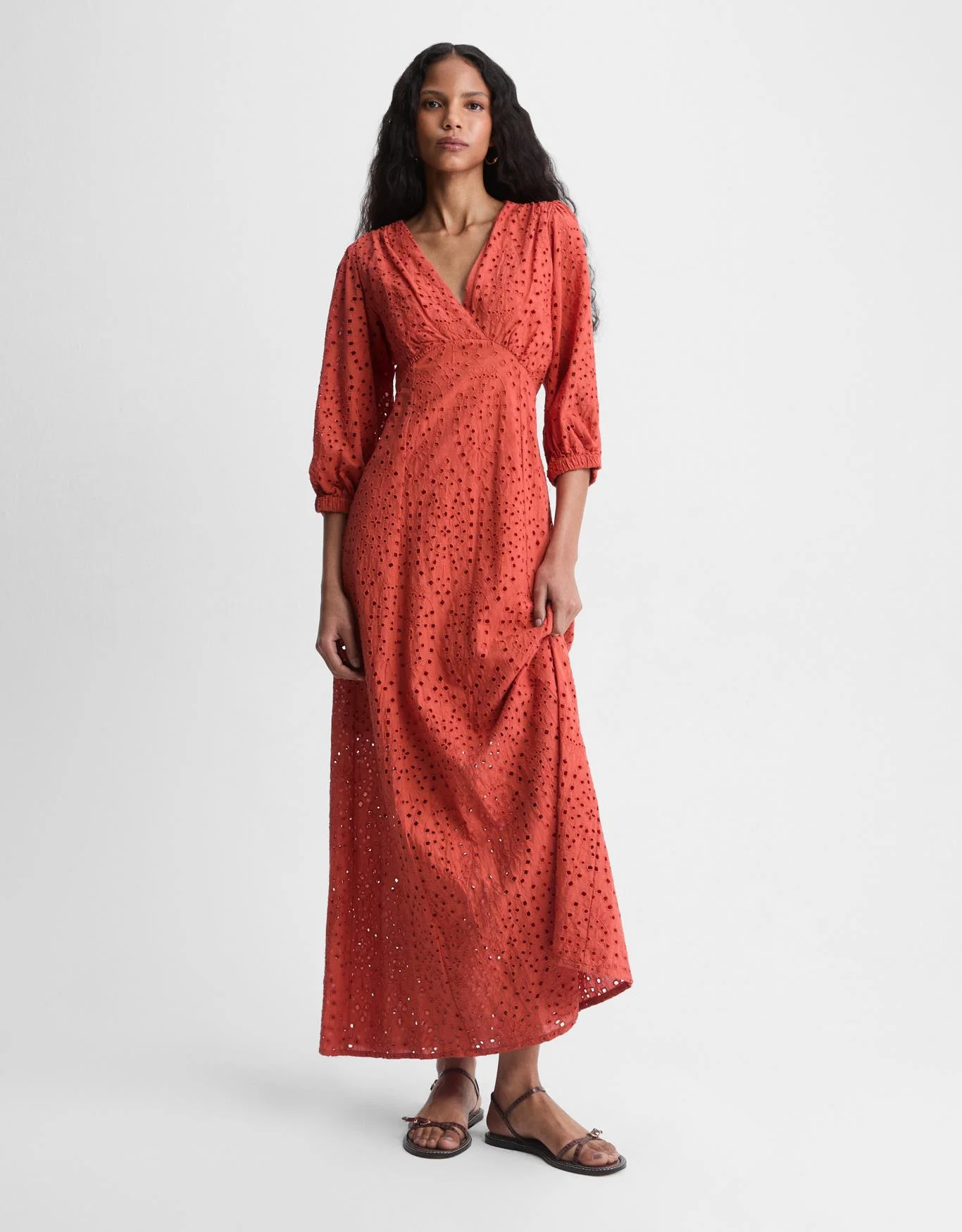 Vestido Laise Detalhes Franzidos