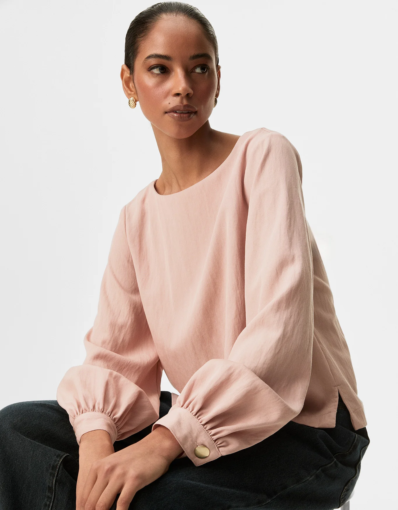 Blusa Ampla Manga Longa